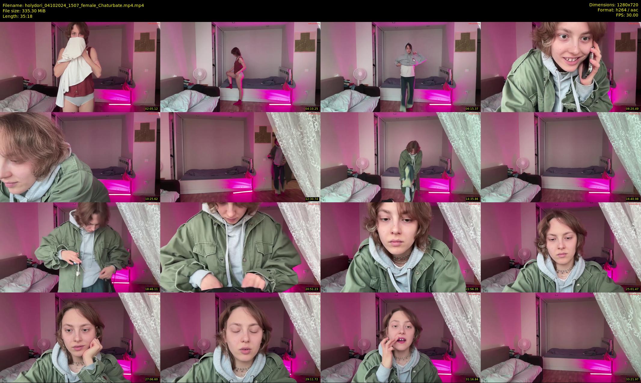 holydori — 36 minute Chaturbate female cam show recording, 720p, Oct 4, 2024