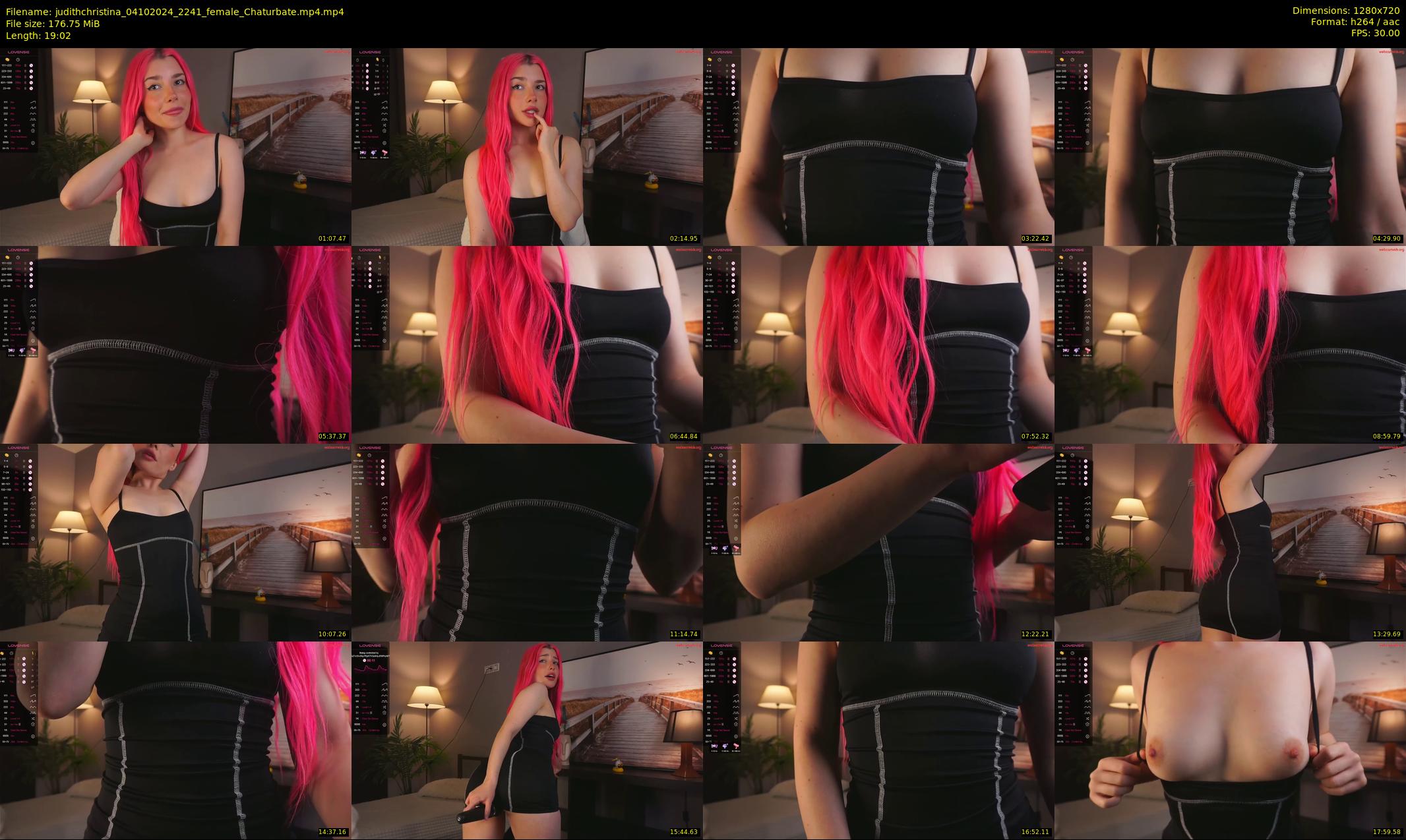 judithchristina — 20 minute Chaturbate female cam show recording, 720p, Oct 4, 2024