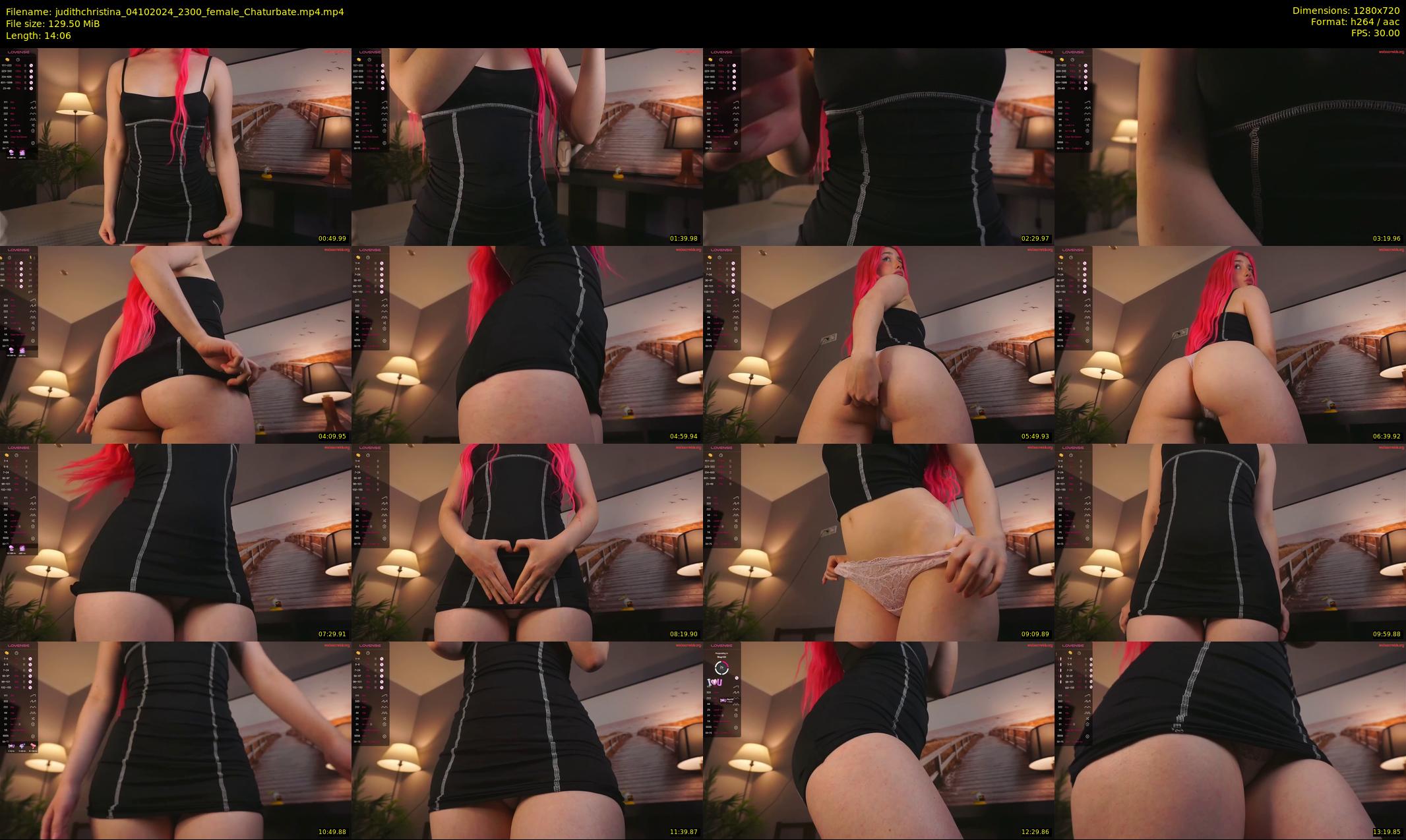 judithchristina — 15 minute Chaturbate female cam show recording, 720p, Oct 4, 2024