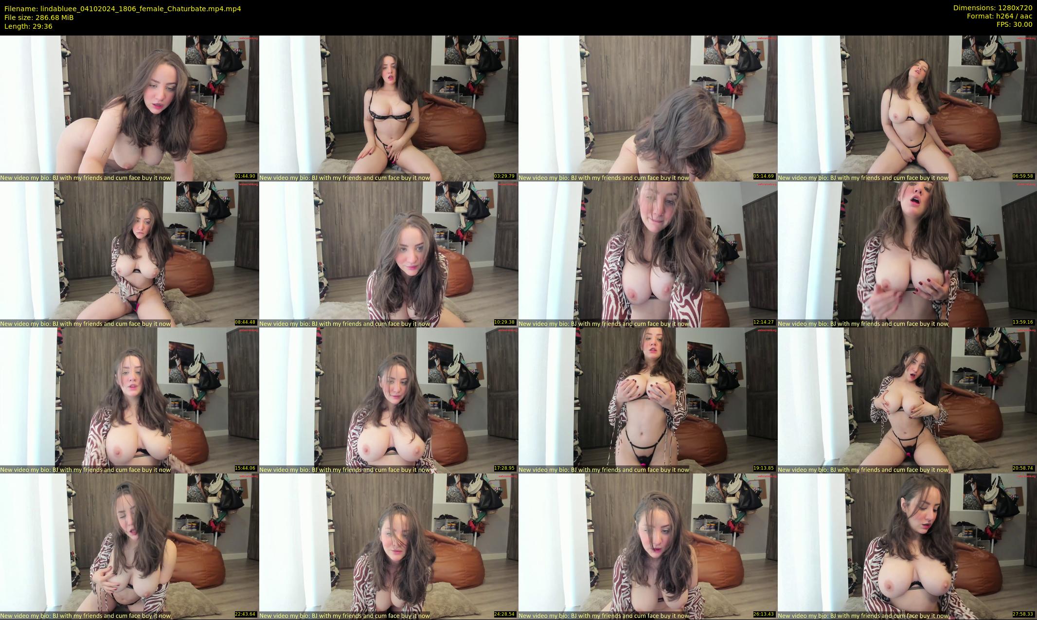 lindabluee — 30 minute Chaturbate female cam show recording, 720p, Oct 4, 2024