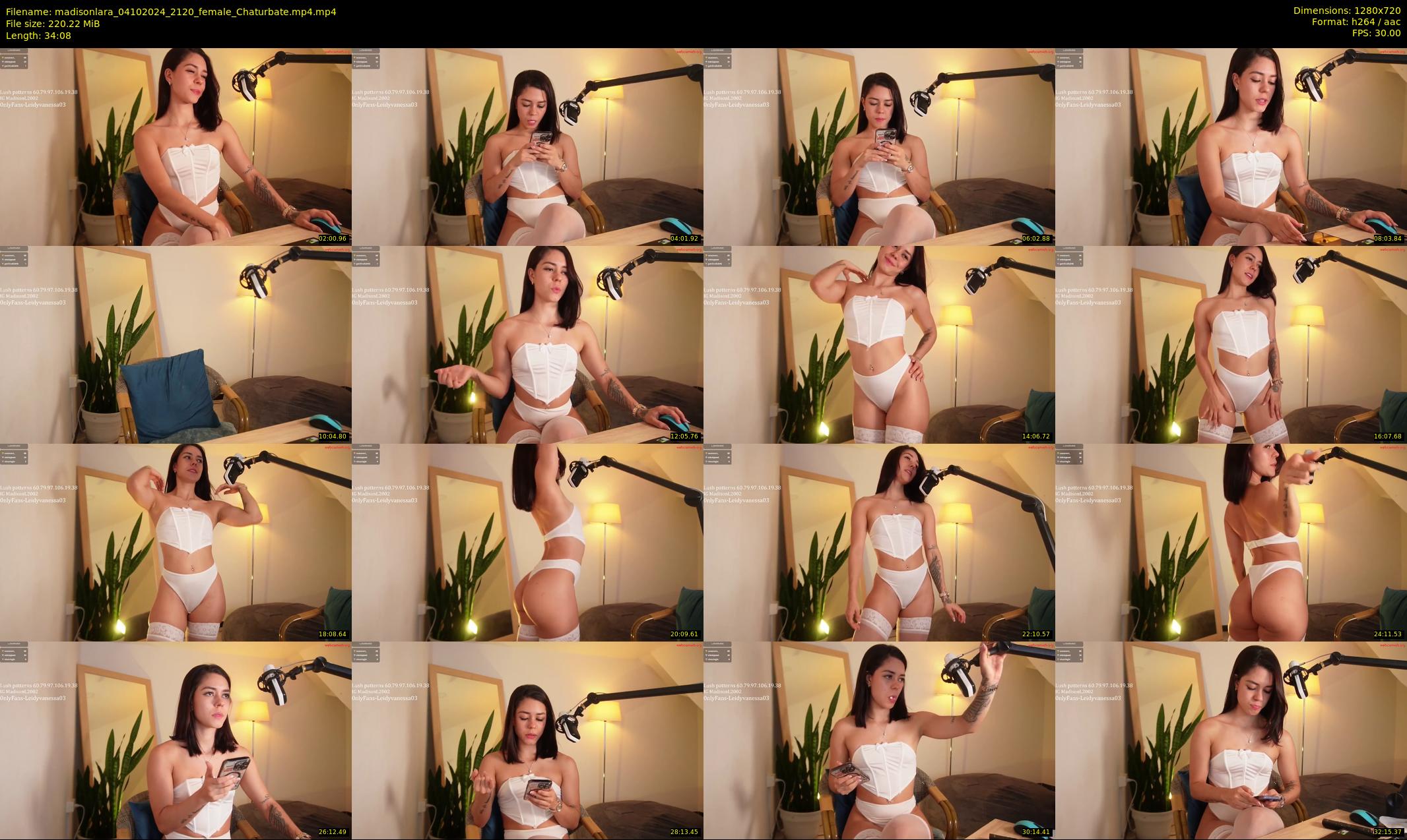 madisonlara — 35 minute Chaturbate female cam show recording, 720p, Oct 4, 2024
