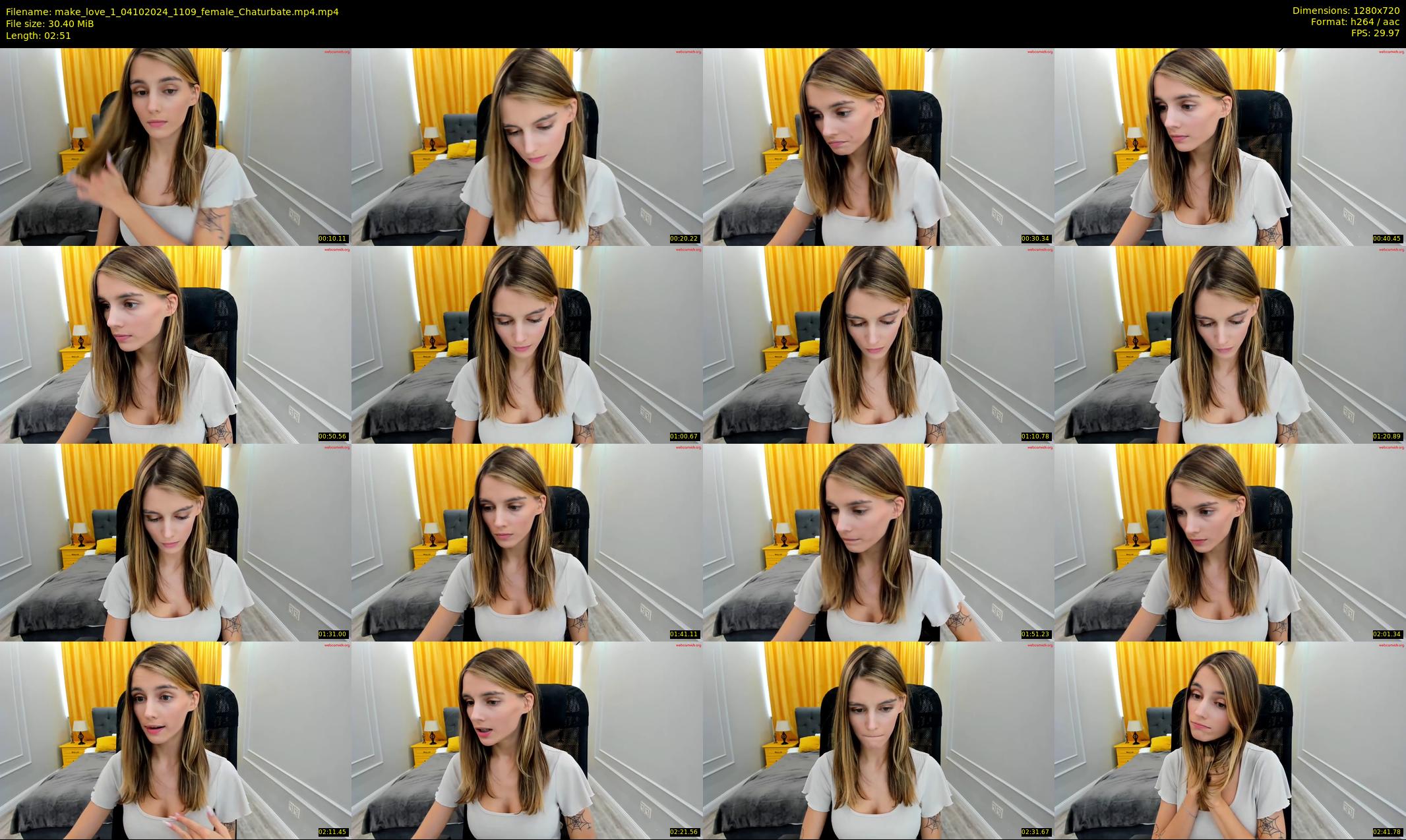 make_love_1 — 3 minute Chaturbate female cam show recording, 720p, Oct 4, 2024