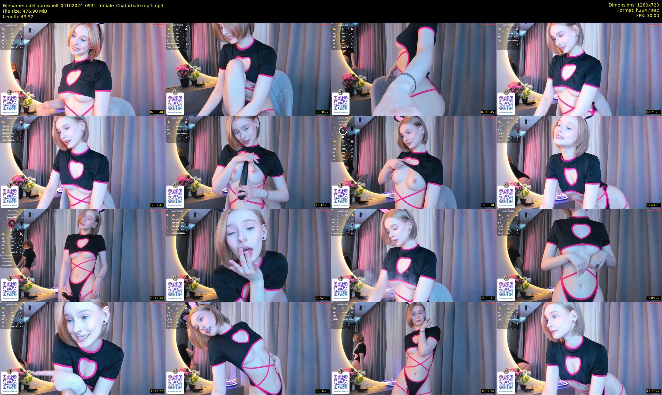 odeliabrownell — 44 minute Chaturbate female cam show recording, 720p, Oct 4, 2024
