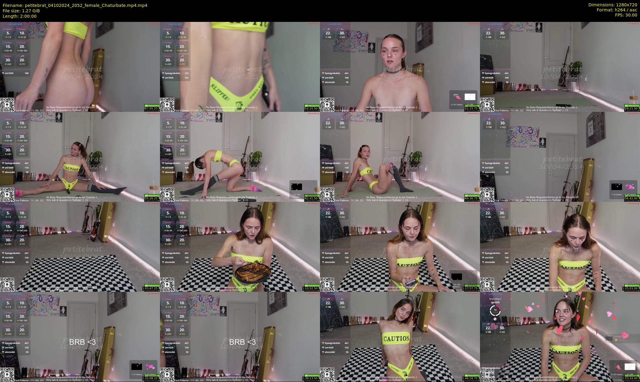 petitebrat — 120 minute Chaturbate female cam show recording, 720p, Oct 4, 2024