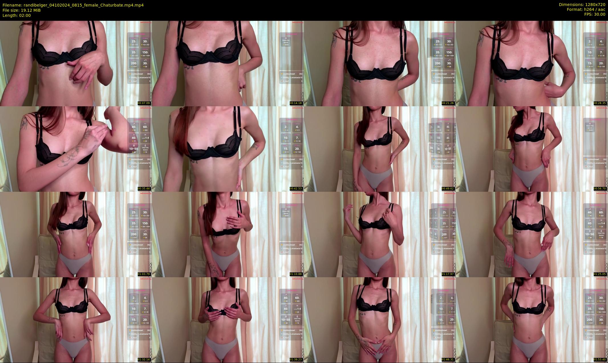 randibelger — 2 minute Chaturbate female cam show recording, 720p, Oct 4, 2024