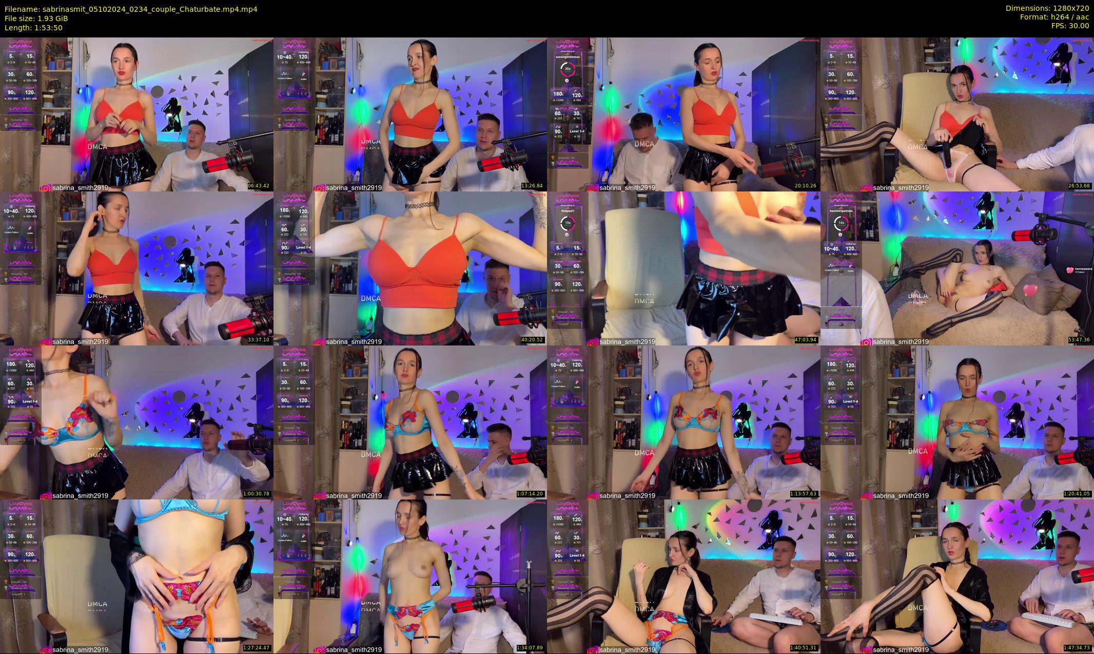 sabrinasmit — 114 minute Chaturbate couple cam show recording, 720p, Oct 5, 2024