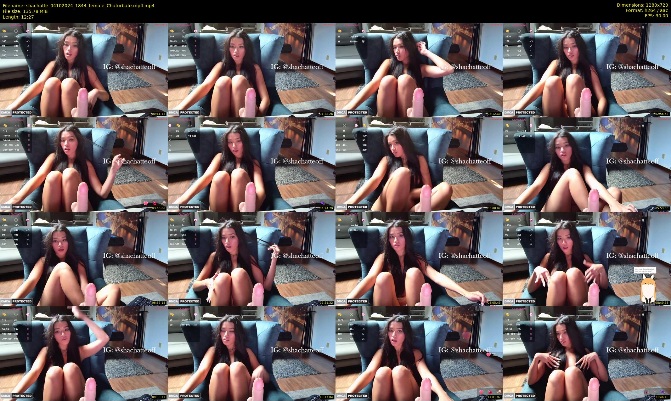 shachatte — 13 minute Chaturbate couple cam show recording, 720p, Oct 4, 2024