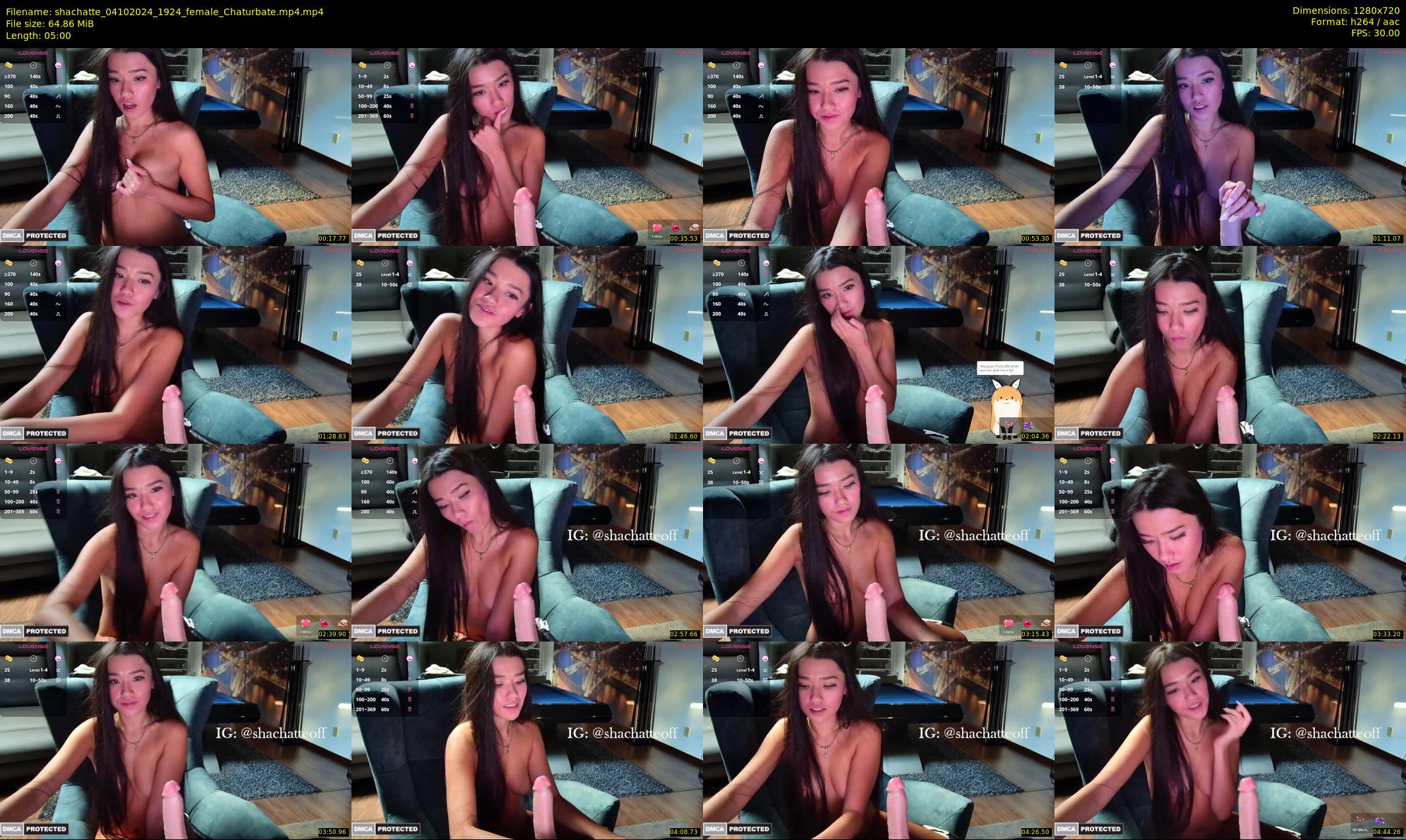 shachatte — 5 minute Chaturbate couple cam show recording, 720p, Oct 4, 2024