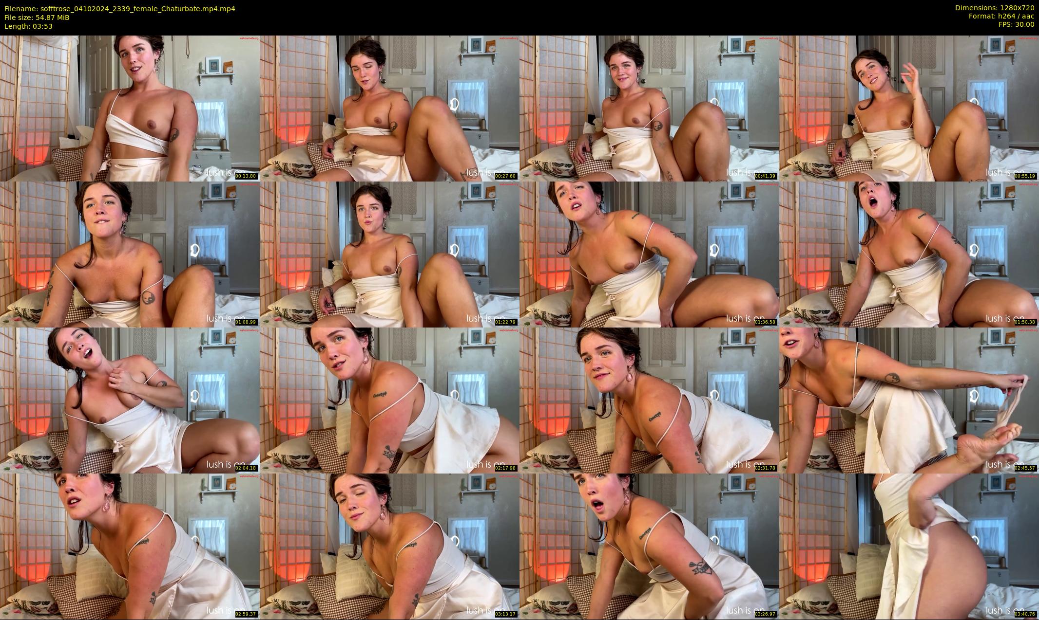 sofftrose — 4 minute Chaturbate female cam show recording, 720p, Oct 4, 2024
