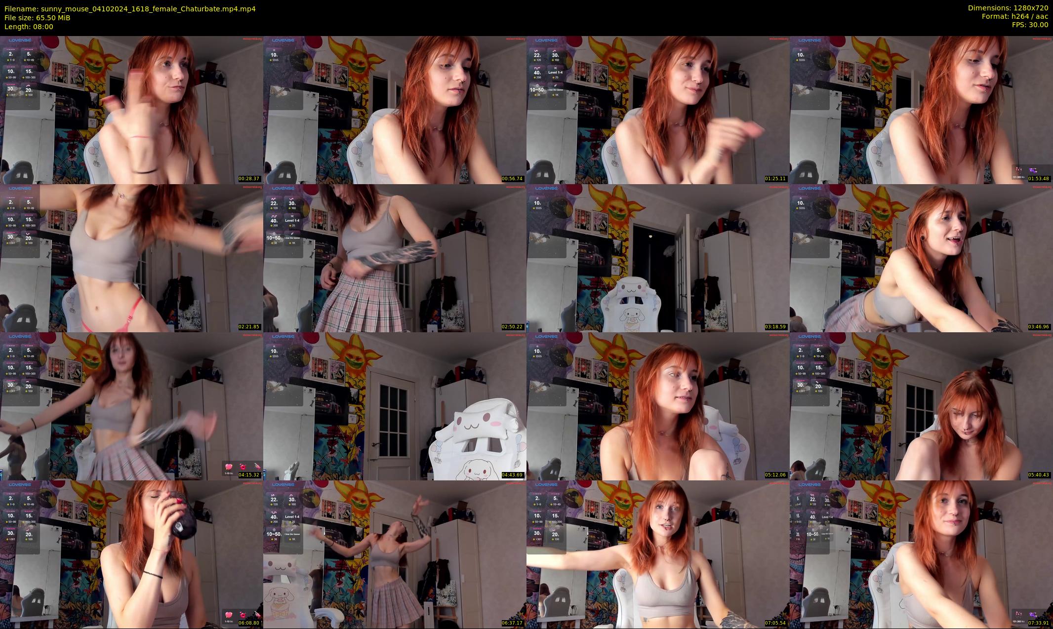 sunny_mouse — 8 minute Chaturbate female cam show recording, 720p, Oct 4, 2024