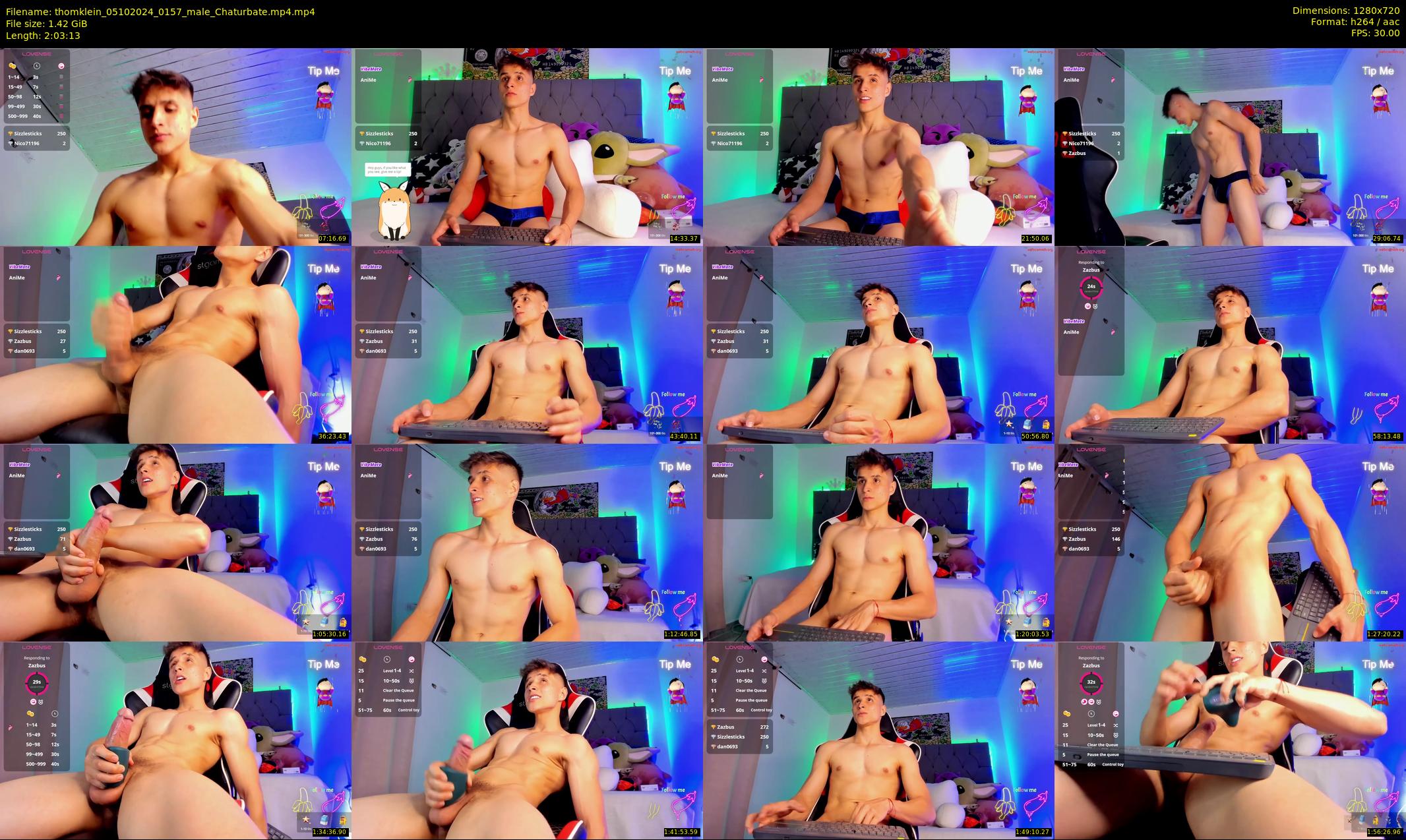 thomklein — 124 minute Chaturbate male cam show recording, 720p, Oct 5, 2024