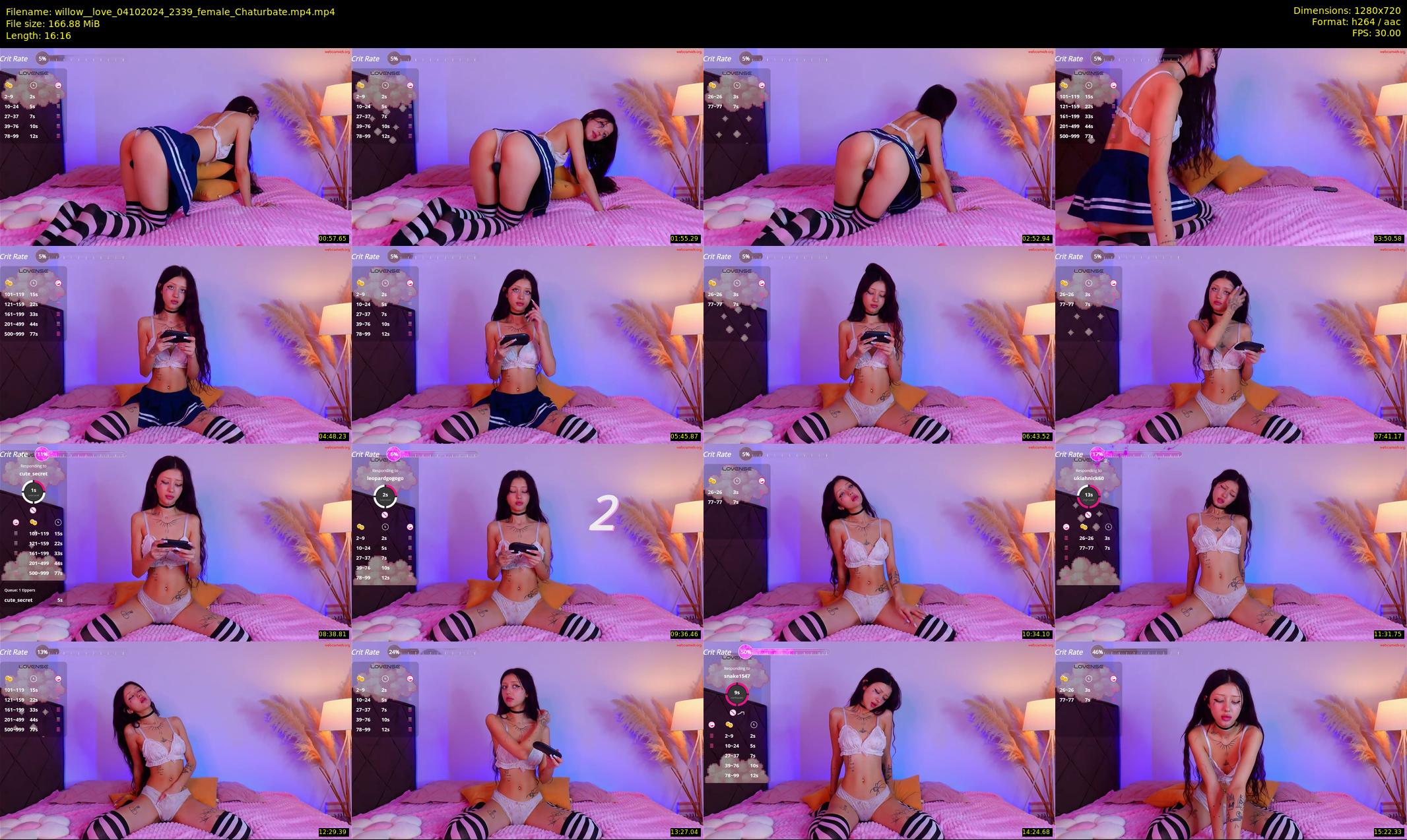 willow__love — 17 minute Chaturbate female cam show recording, 720p, Oct 4, 2024