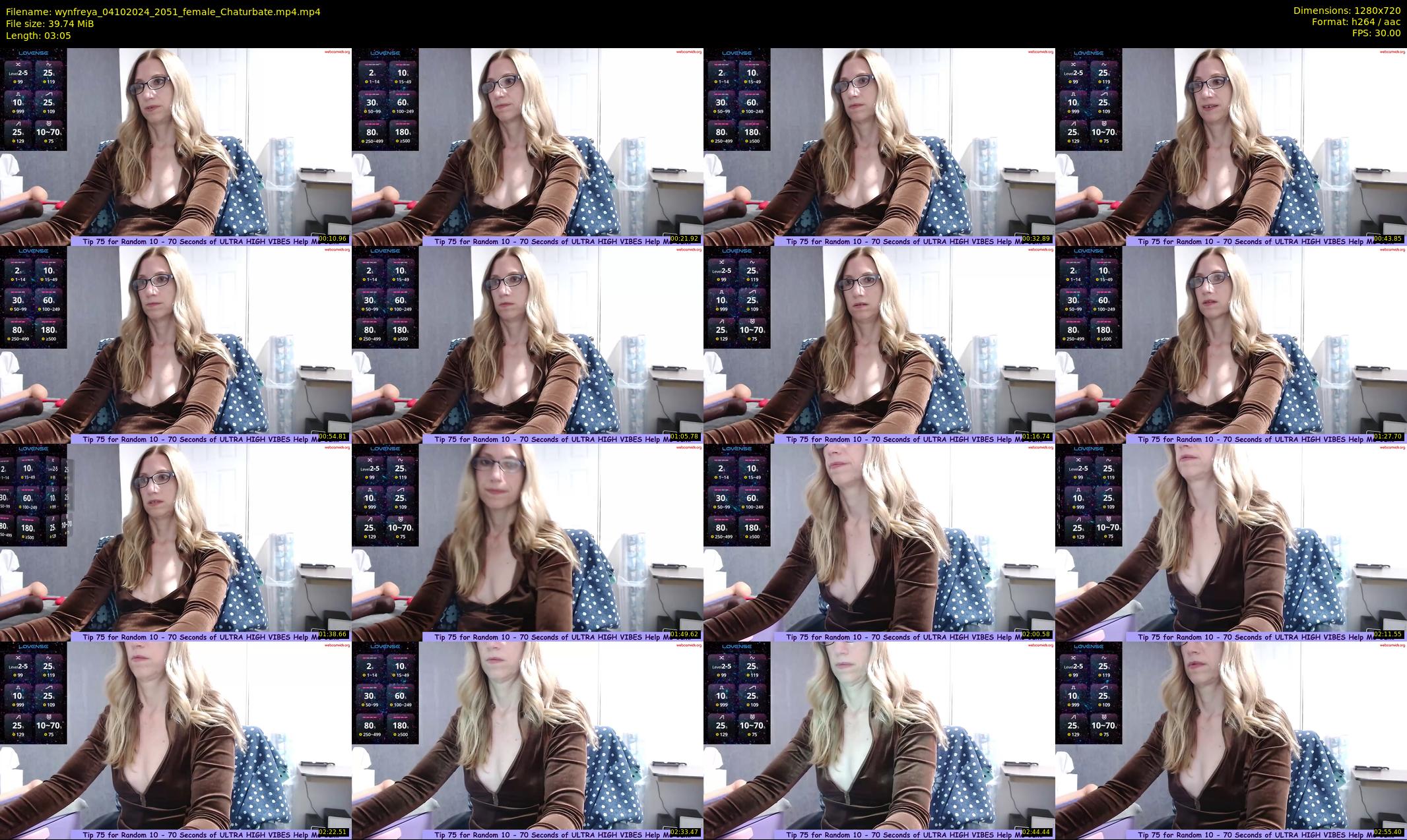wynfreya — 4 minute Chaturbate female cam show recording, 720p, Oct 4, 2024