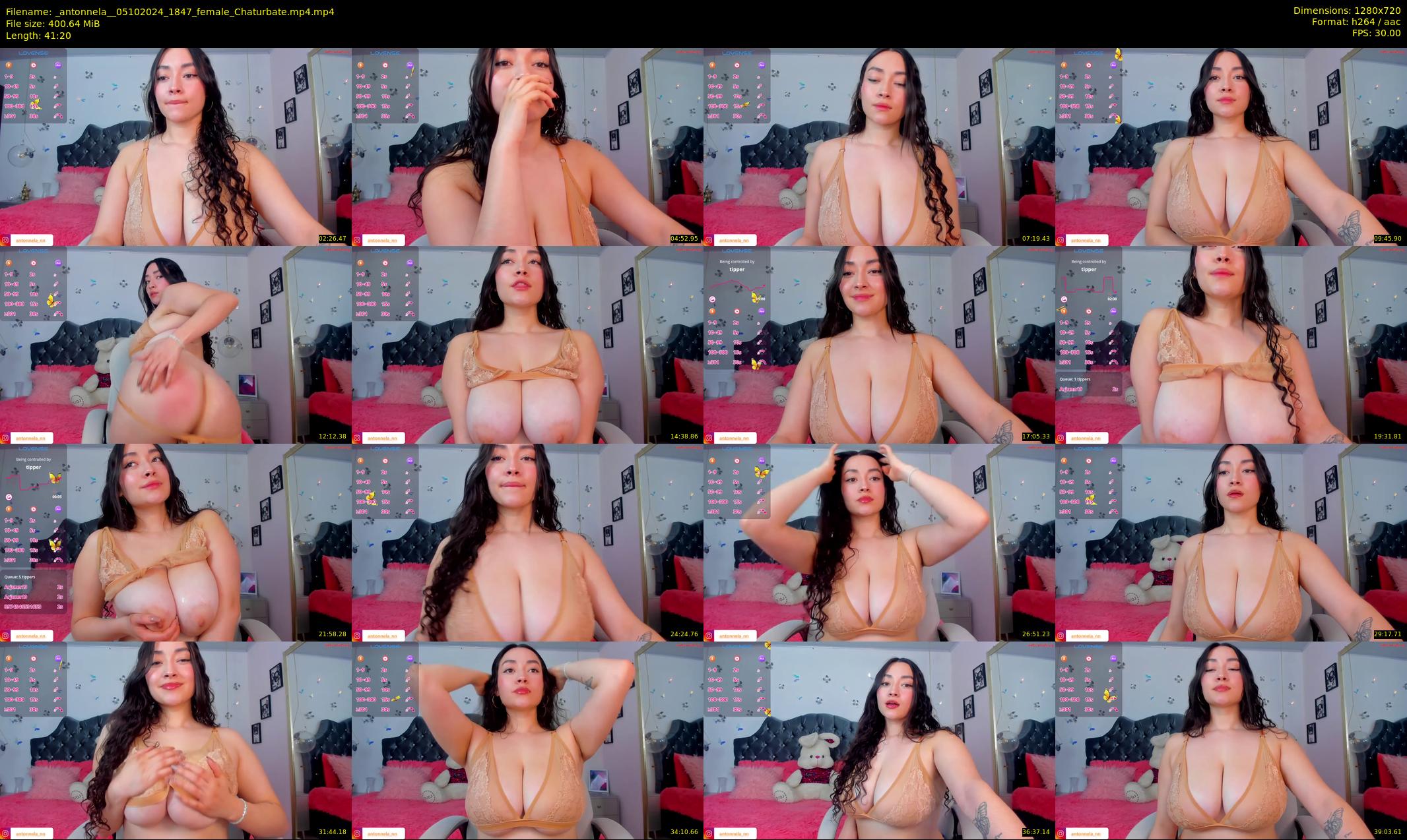 _antonnela_ — 42 minute Chaturbate female cam show recording, 720p, Oct 5, 2024