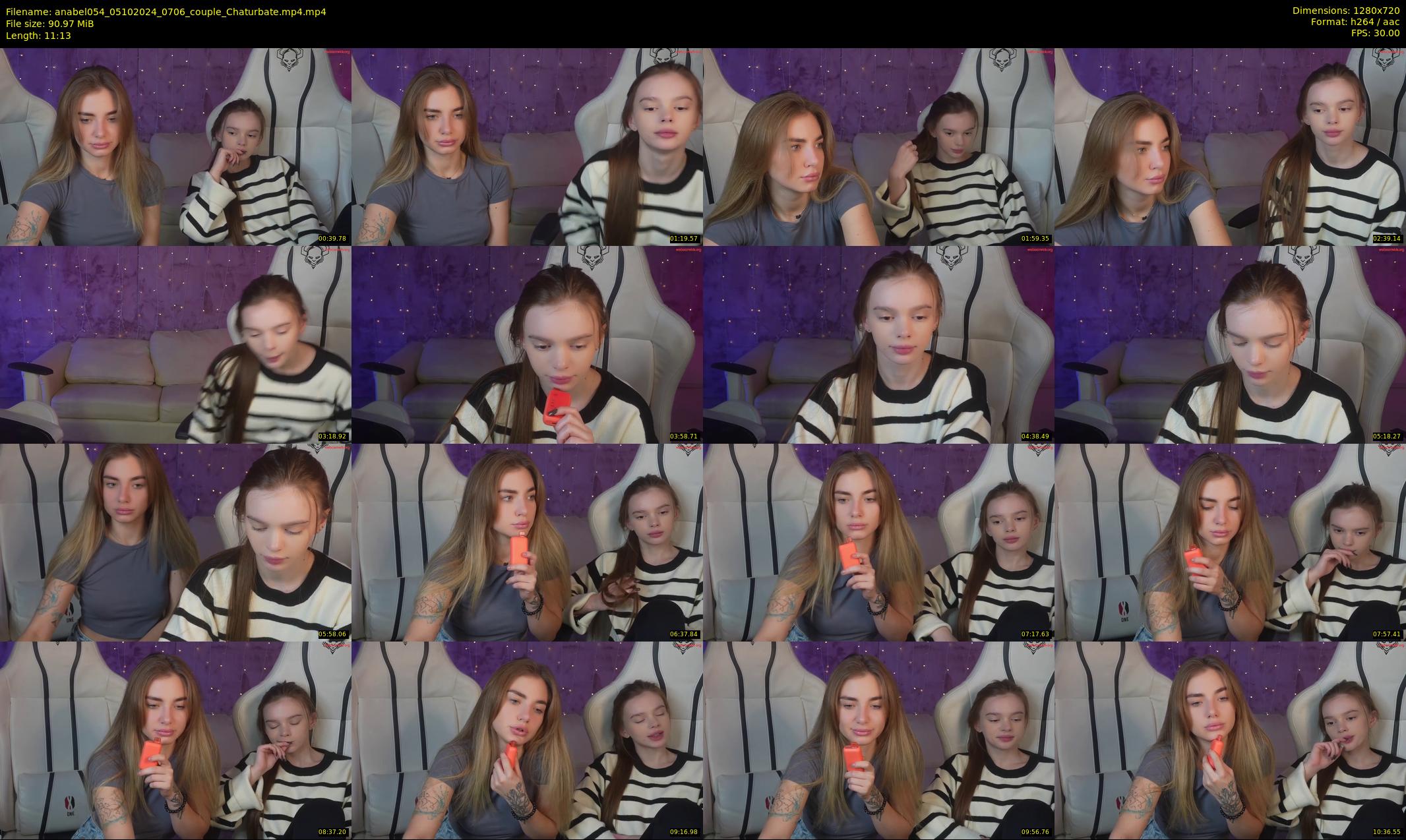 anabel054 — 12 minute Chaturbate female cam show recording, 720p, Oct 5, 2024