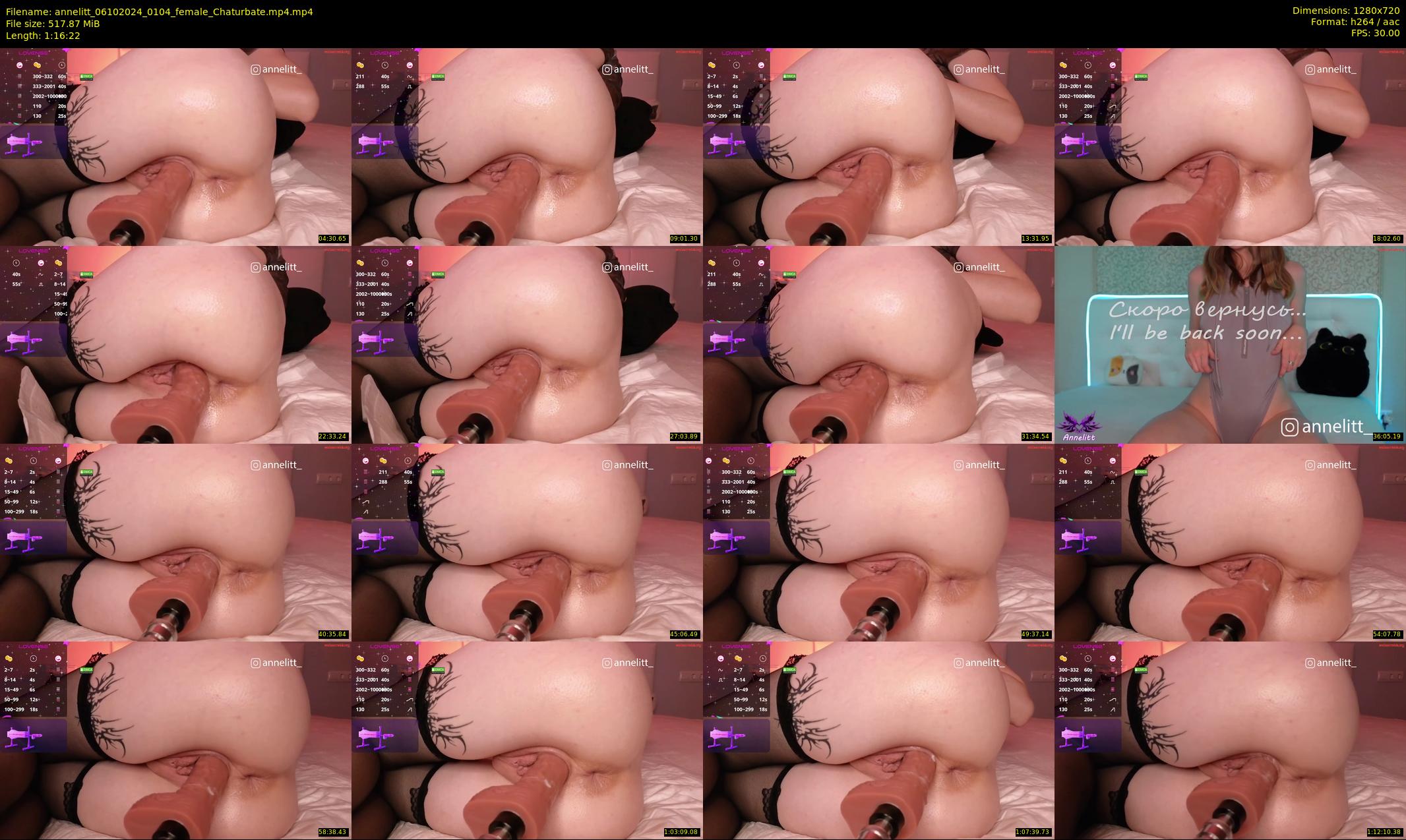 annelitt — 77 minute Chaturbate female cam show recording, 720p, Oct 6, 2024
