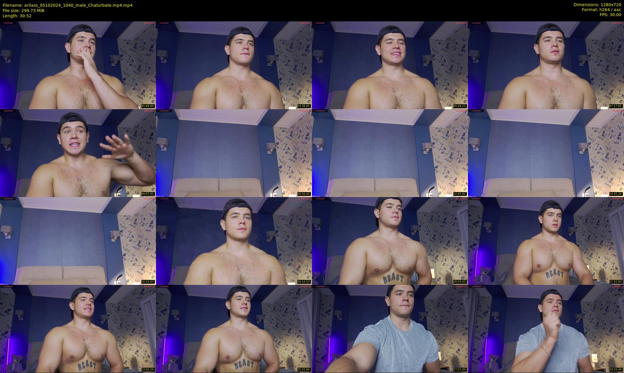 arilass — 31 minute Chaturbate male cam show recording, 720p, Oct 5, 2024