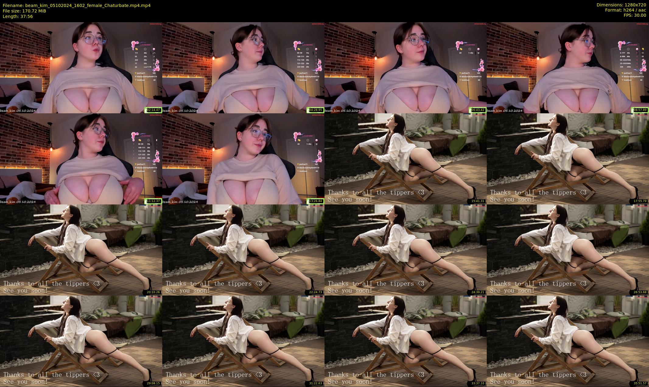 beam_kim — 38 minute Chaturbate female cam show recording, 720p, Oct 5, 2024