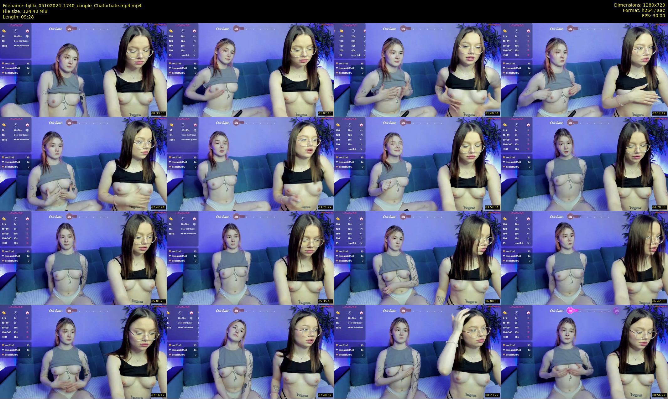bjliki — 10 minute Chaturbate couple cam show recording, 720p, Oct 5, 2024