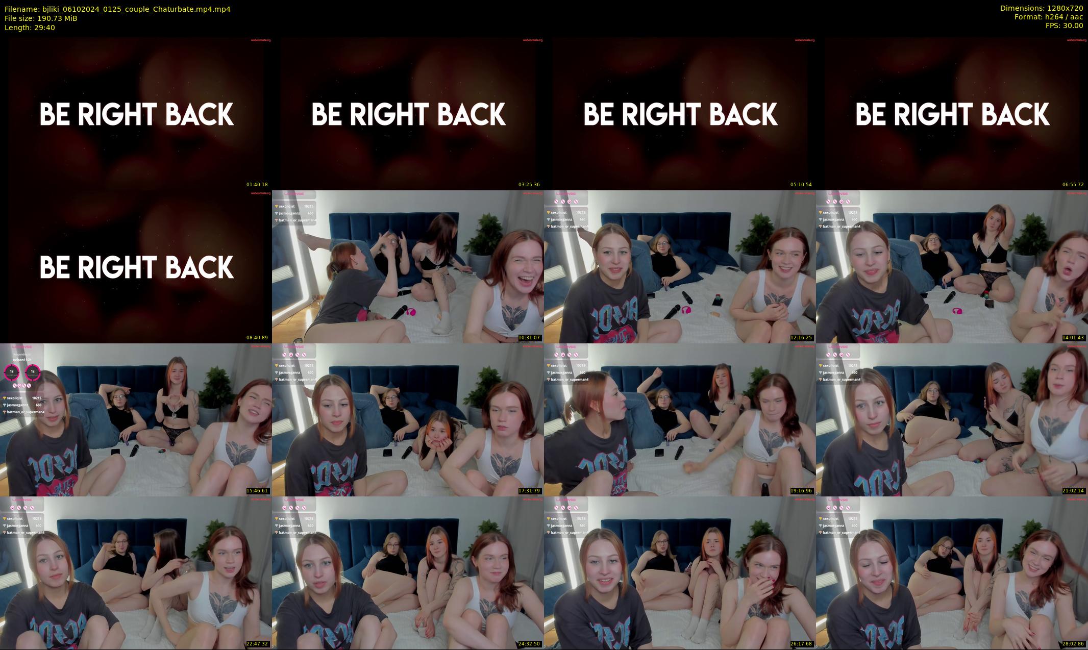 bjliki — 30 minute Chaturbate couple cam show recording, 720p, Oct 6, 2024