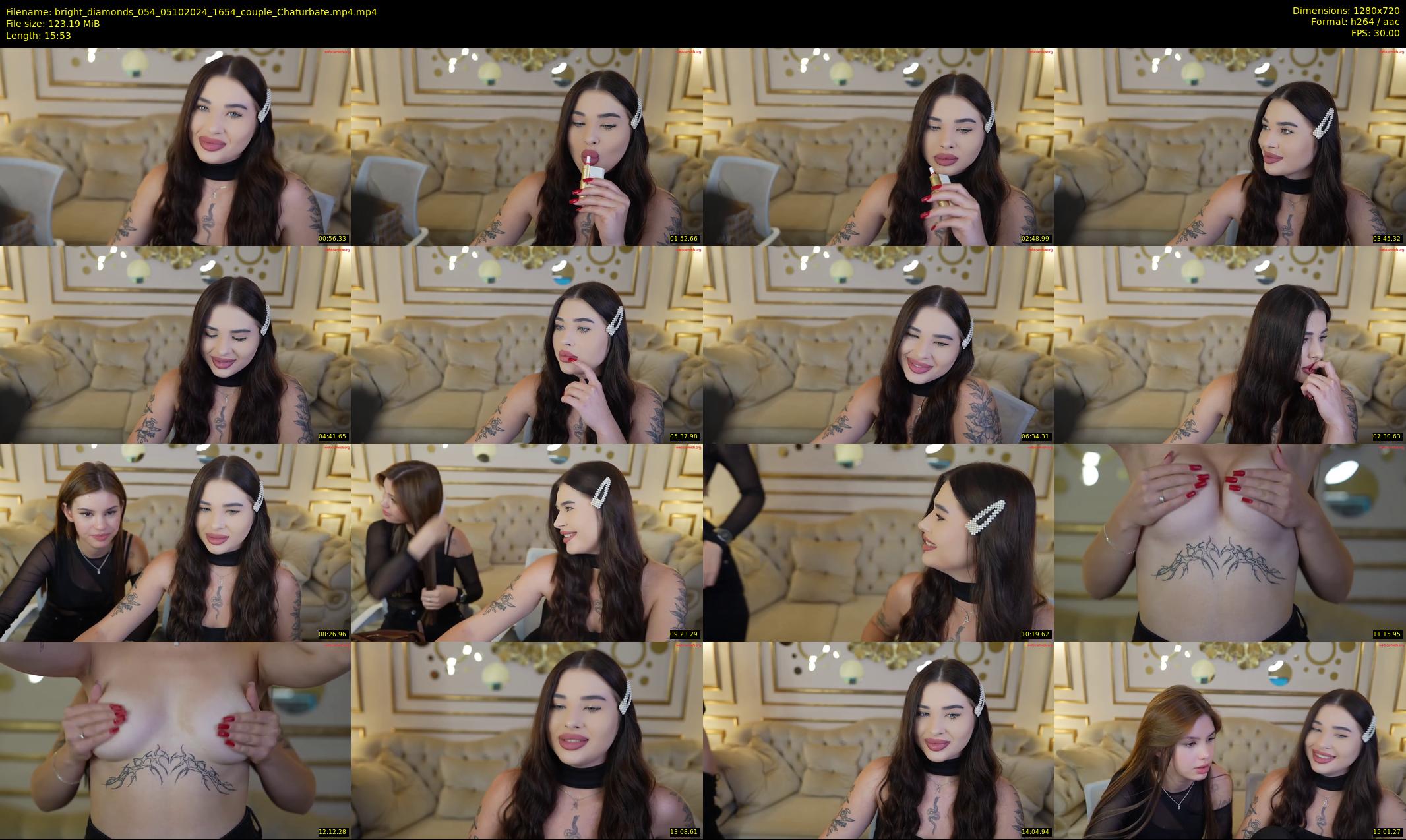 bright_diamonds_054 — 16 minute Chaturbate couple cam show recording, 720p, Oct 5, 2024