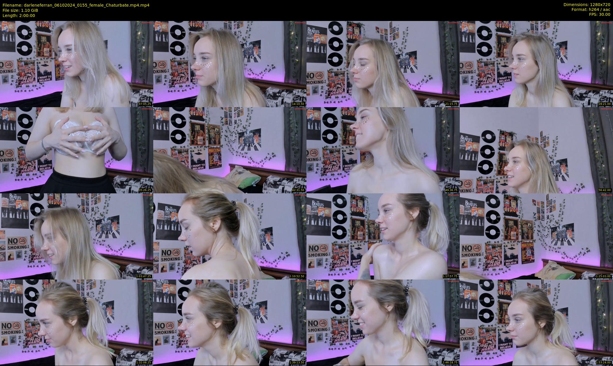 darleneferran — 120 minute Chaturbate female cam show recording, 720p, Oct 6, 2024