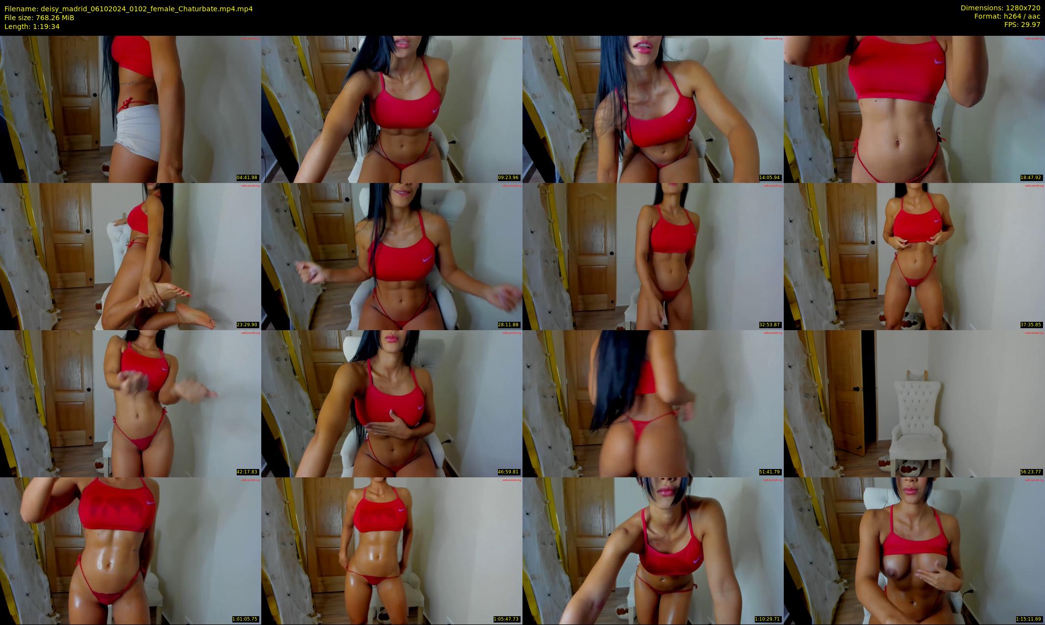 deisy_madrid — 80 minute Chaturbate female cam show recording, 720p, Oct 6, 2024