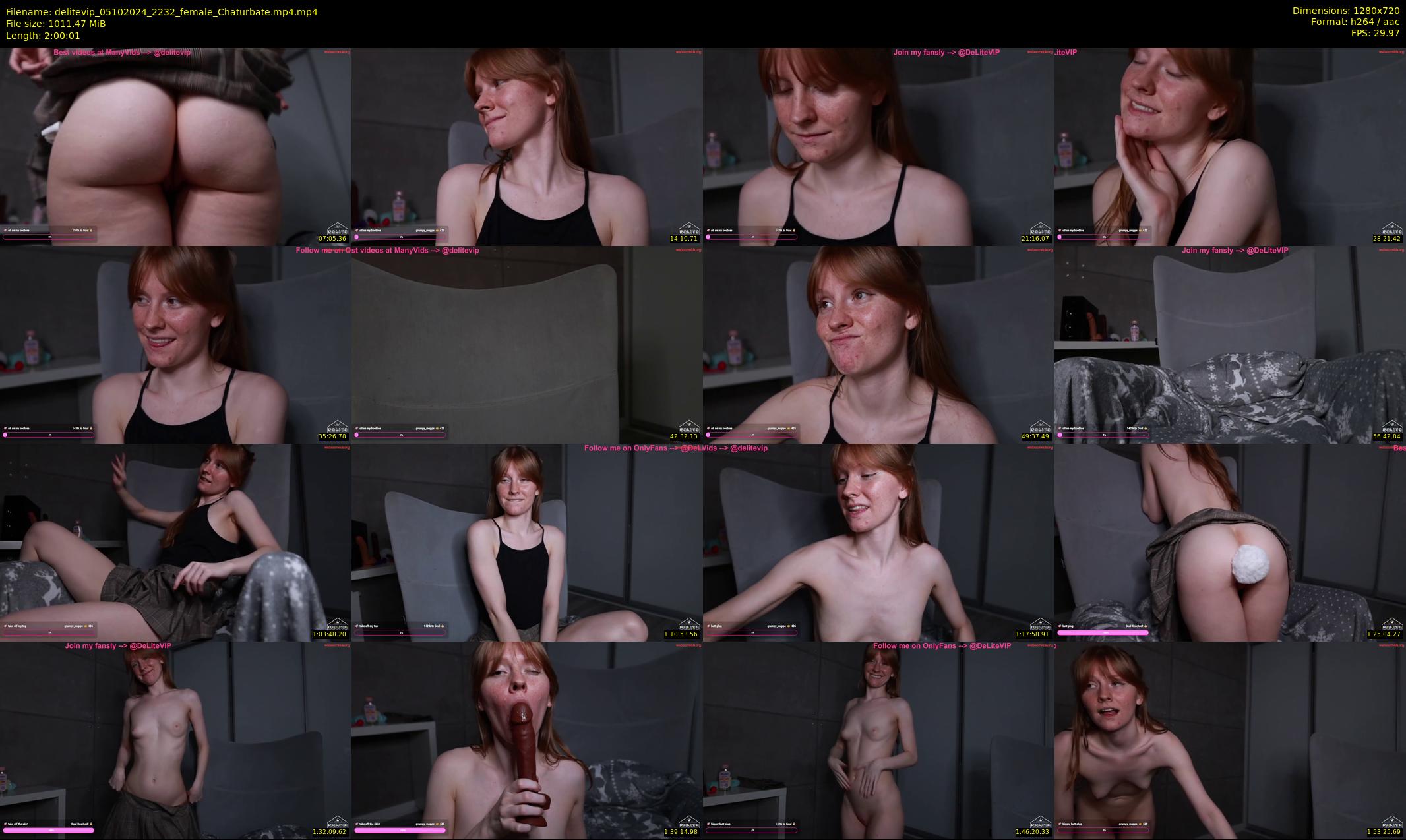 delitevip — 121 minute Chaturbate female cam show recording, 720p, Oct 5, 2024