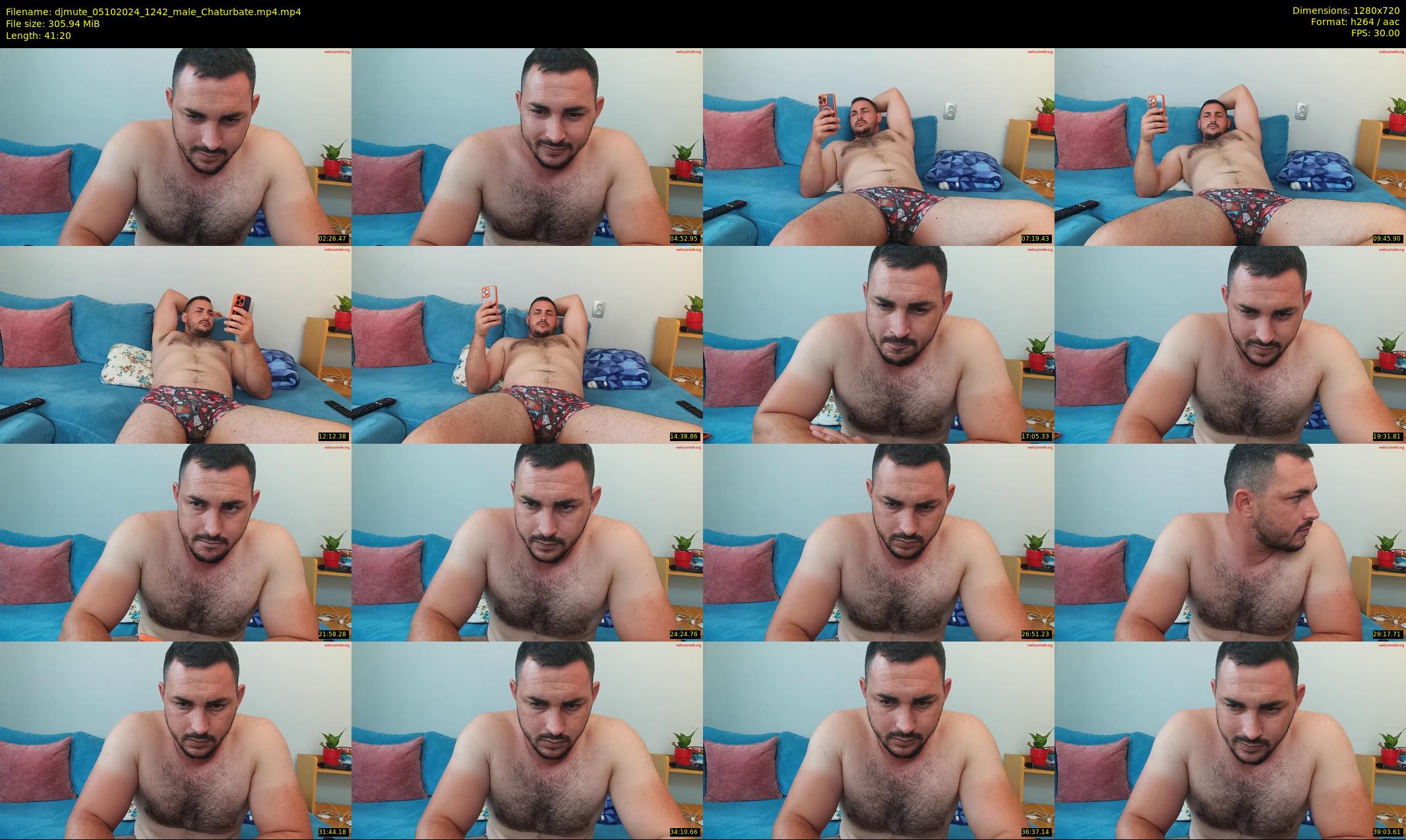 djmute — 42 minute Chaturbate male cam show recording, 720p, Oct 5, 2024