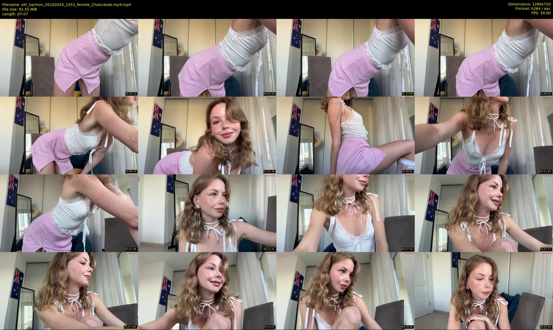 elli_harmon — 8 minute Chaturbate female cam show recording, 720p, Oct 5, 2024