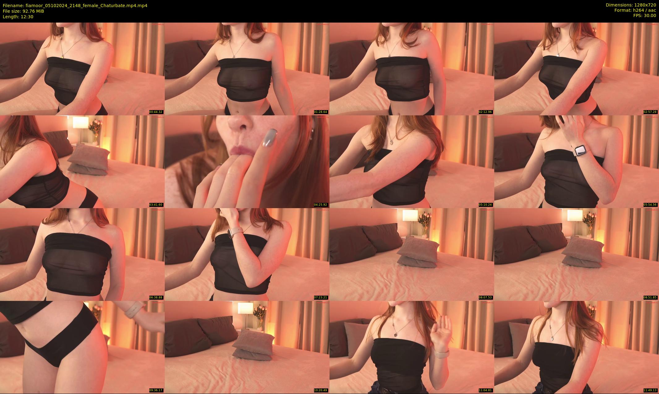 fiamoor — 13 minute Chaturbate female cam show recording, 720p, Oct 5, 2024