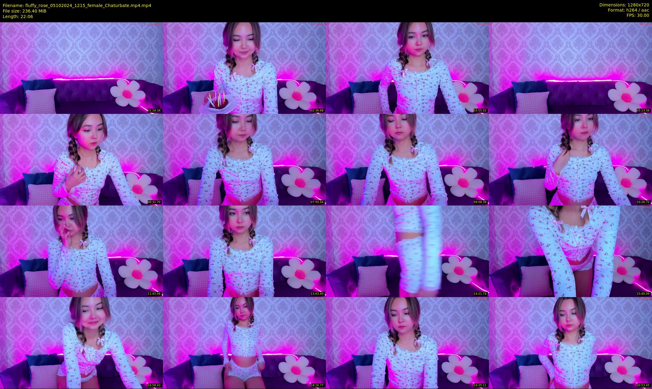fluffy_rose — 23 minute Chaturbate female cam show recording, 720p, Oct 5, 2024
