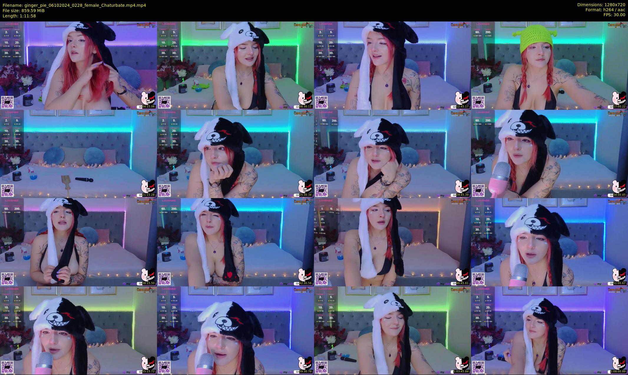 ginger_pie — 72 minute Chaturbate female cam show recording, 720p, Oct 6, 2024