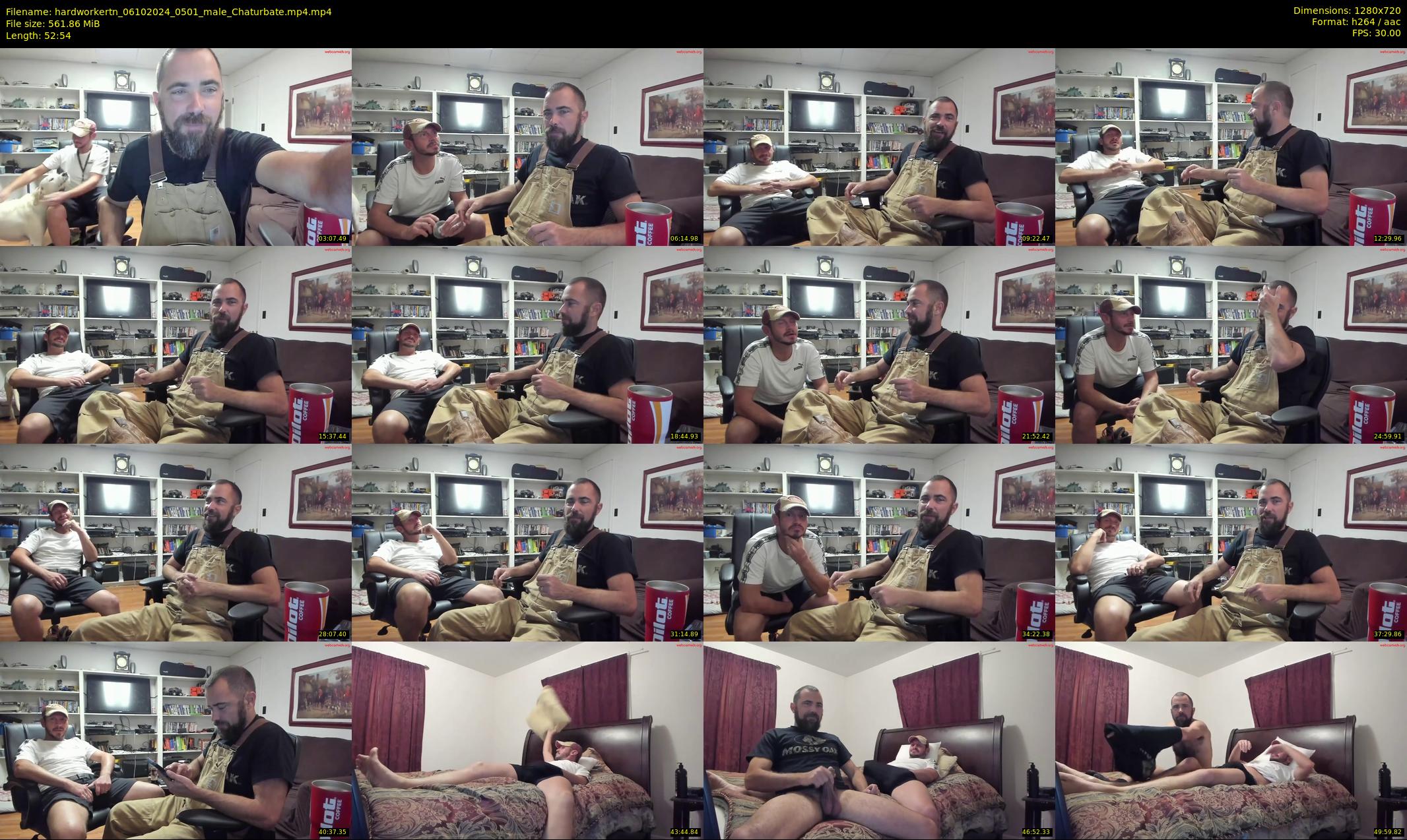 hardworkertn — 53 minute Chaturbate male cam show recording, 720p, Oct 6, 2024