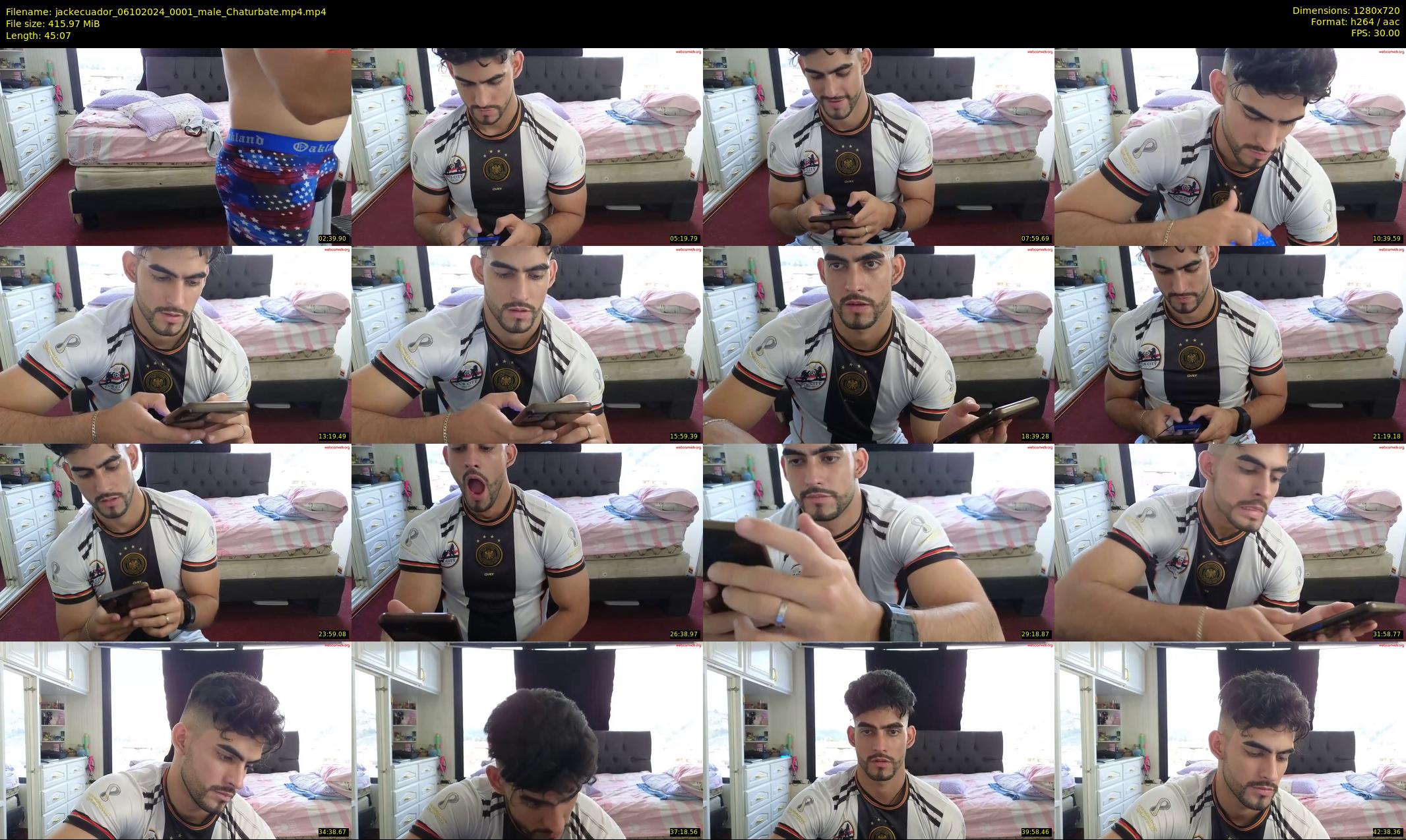jackecuador — 46 minute Chaturbate male cam show recording, 720p, Oct 6, 2024