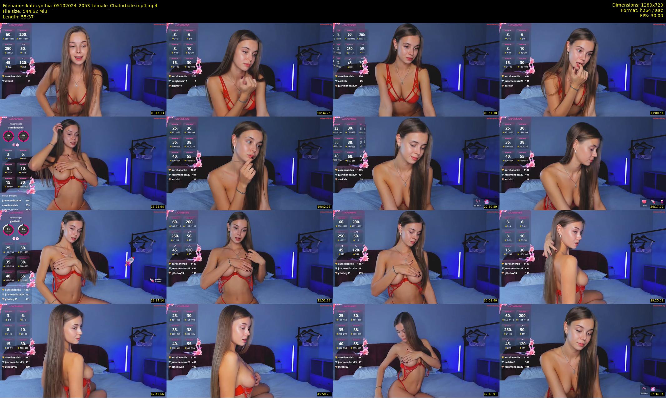 katecynthia — 56 minute Chaturbate female cam show recording, 720p, Oct 5, 2024