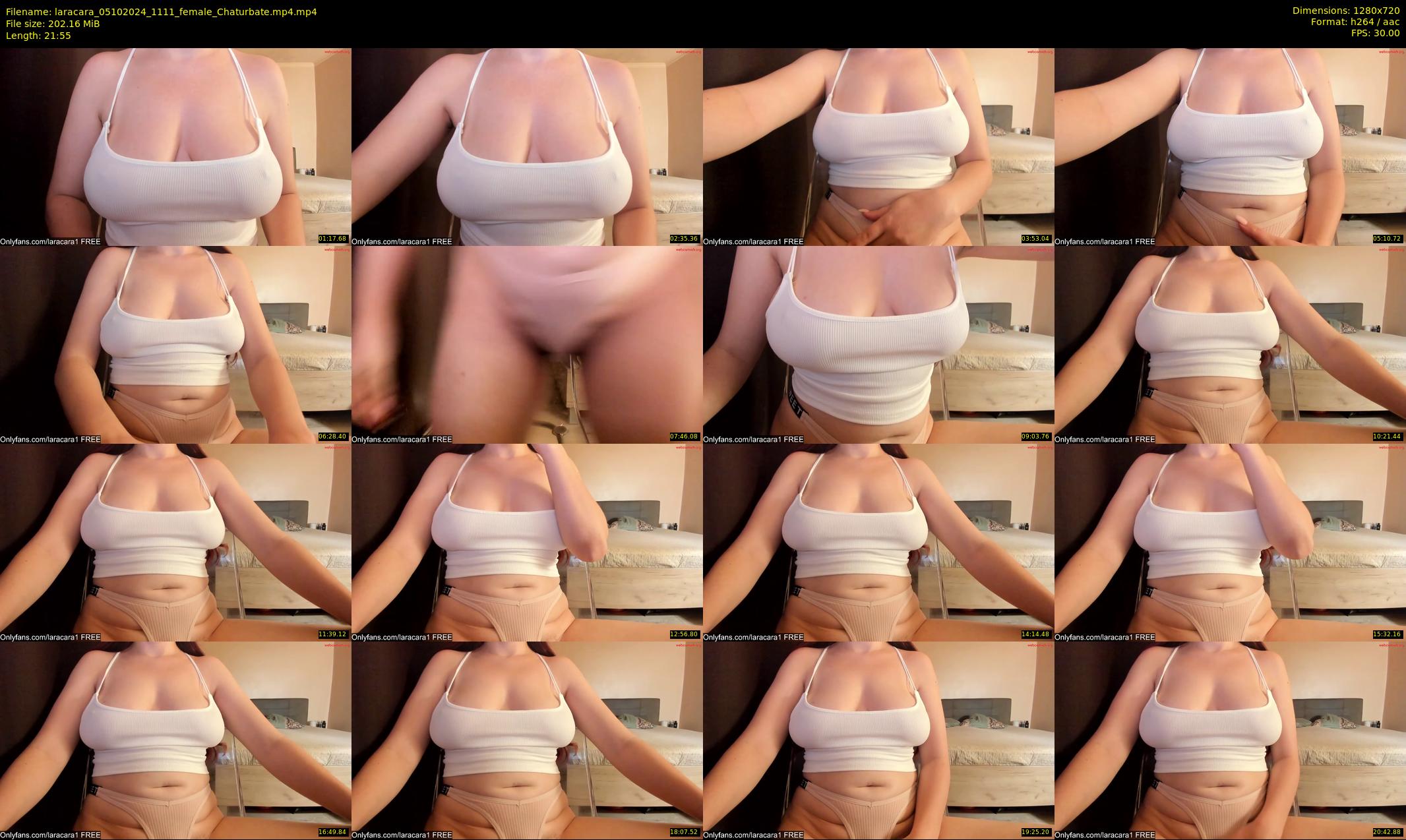 laracara — 22 minute Chaturbate female cam show recording, 720p, Oct 5, 2024