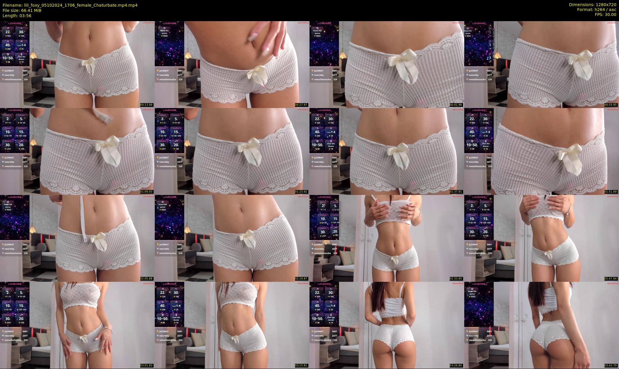 lili_foxy — 4 minute Chaturbate female cam show recording, 720p, Oct 5, 2024