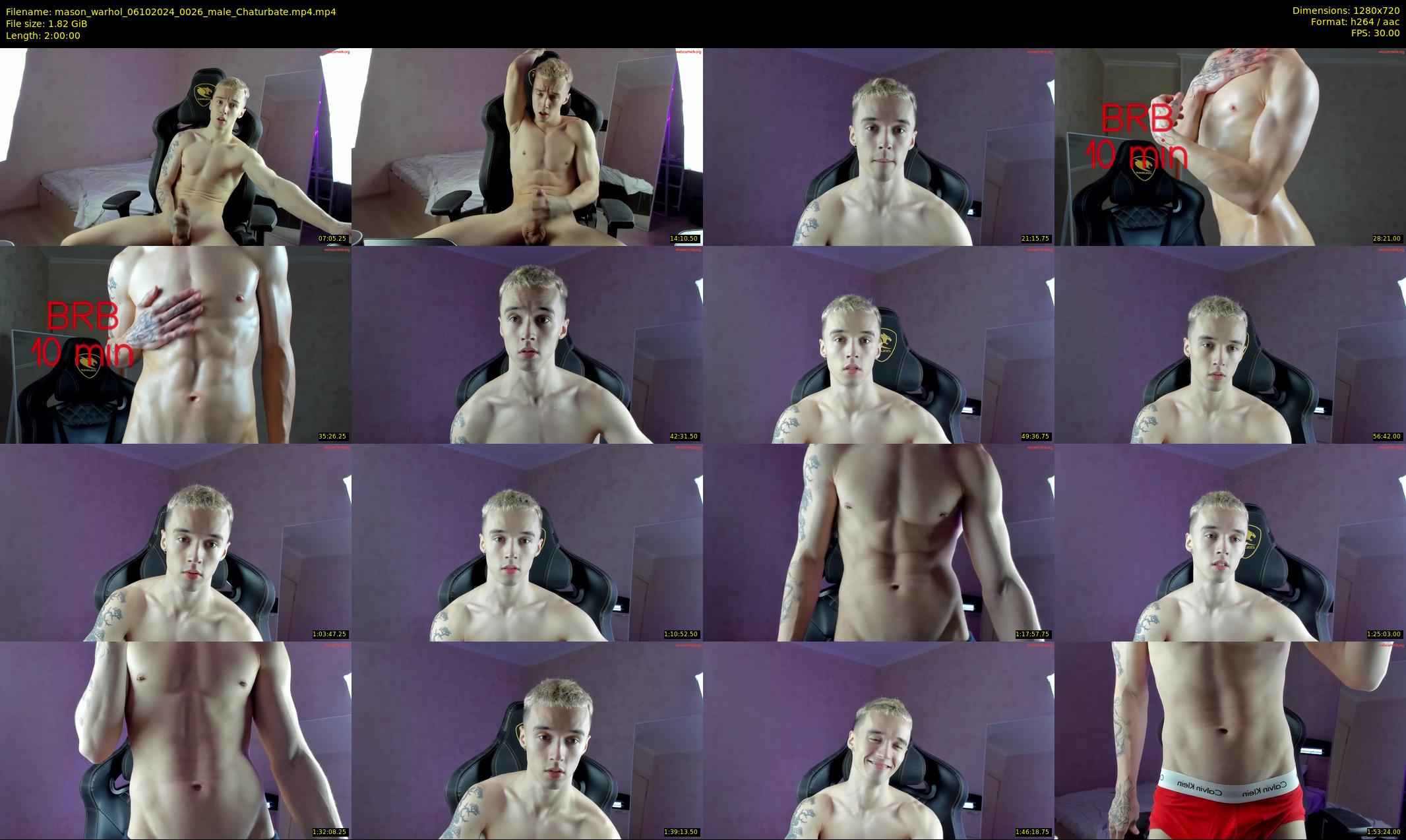 mason_warhol — 120 minute Chaturbate male cam show recording, 720p, Oct 6, 2024