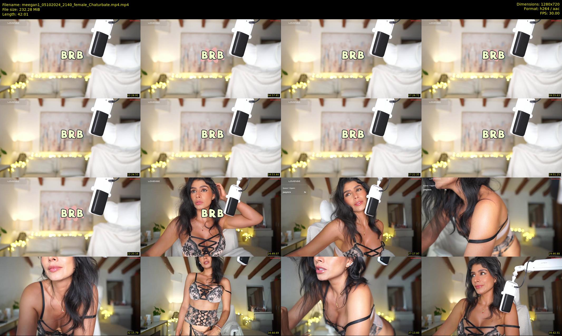 meegan1 — 43 minute Chaturbate female cam show recording, 720p, Oct 5, 2024