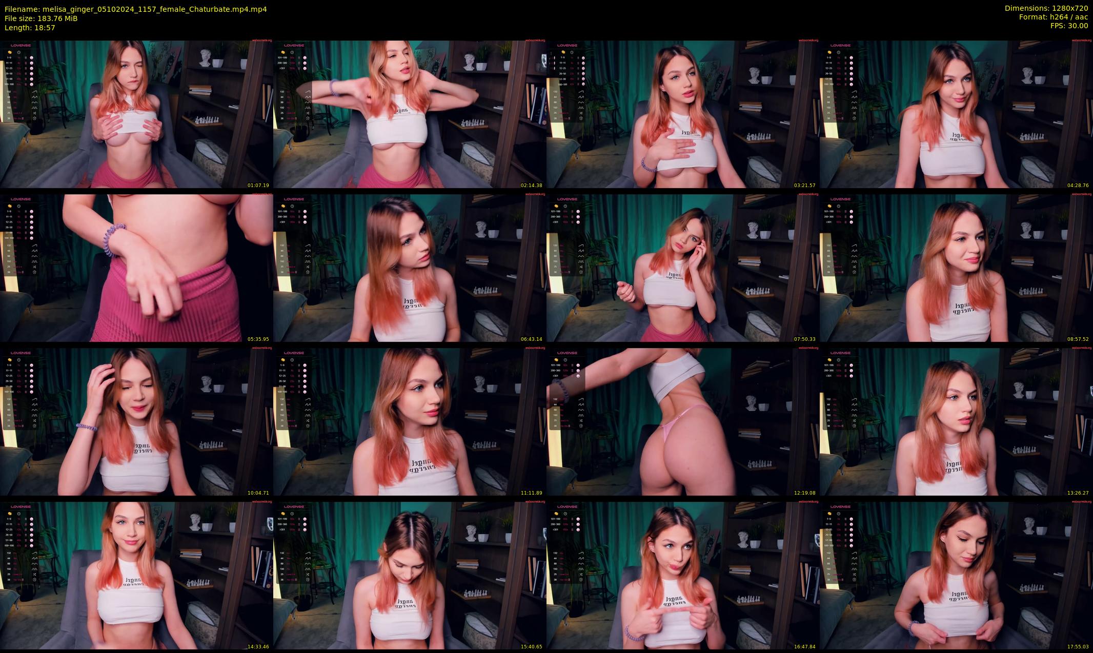 melisa_ginger — 19 minute Chaturbate female cam show recording, 720p, Oct 5, 2024