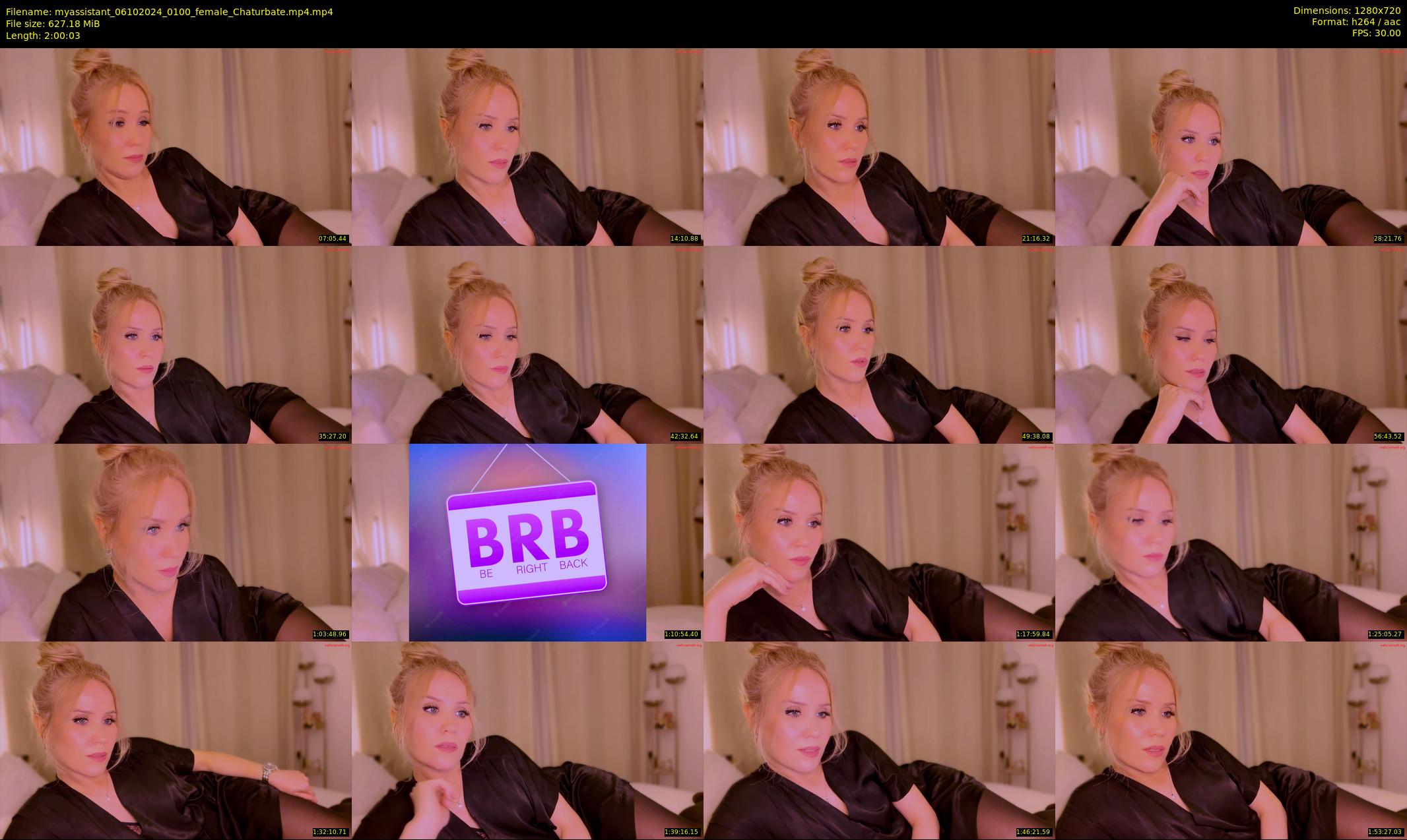 myassistant — 121 minute Chaturbate female cam show recording, 720p, Oct 6, 2024