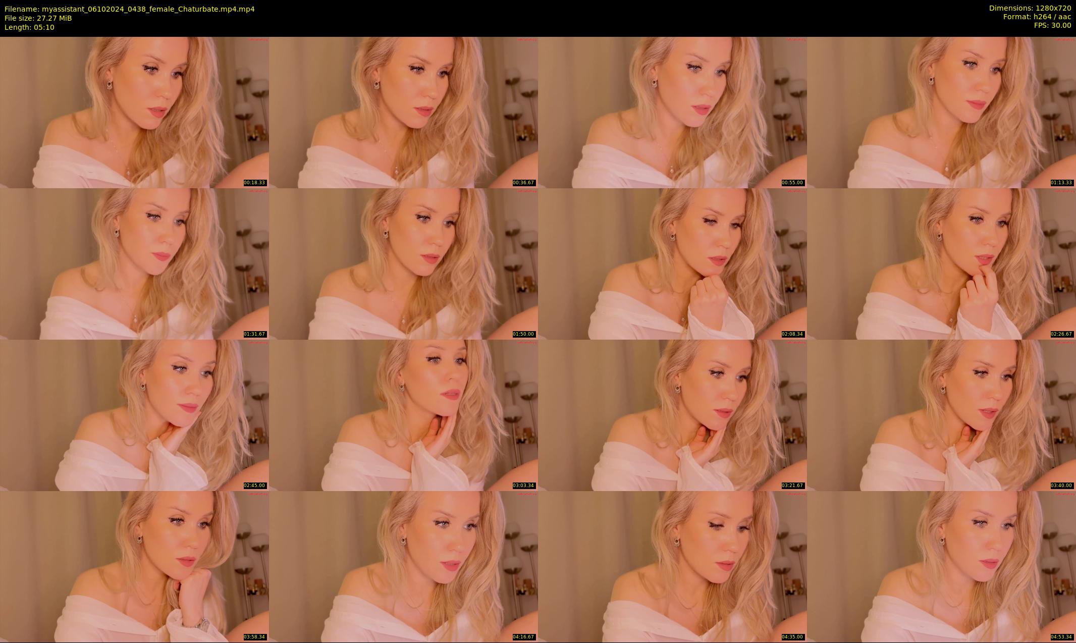 myassistant — 6 minute Chaturbate female cam show recording, 720p, Oct 6, 2024