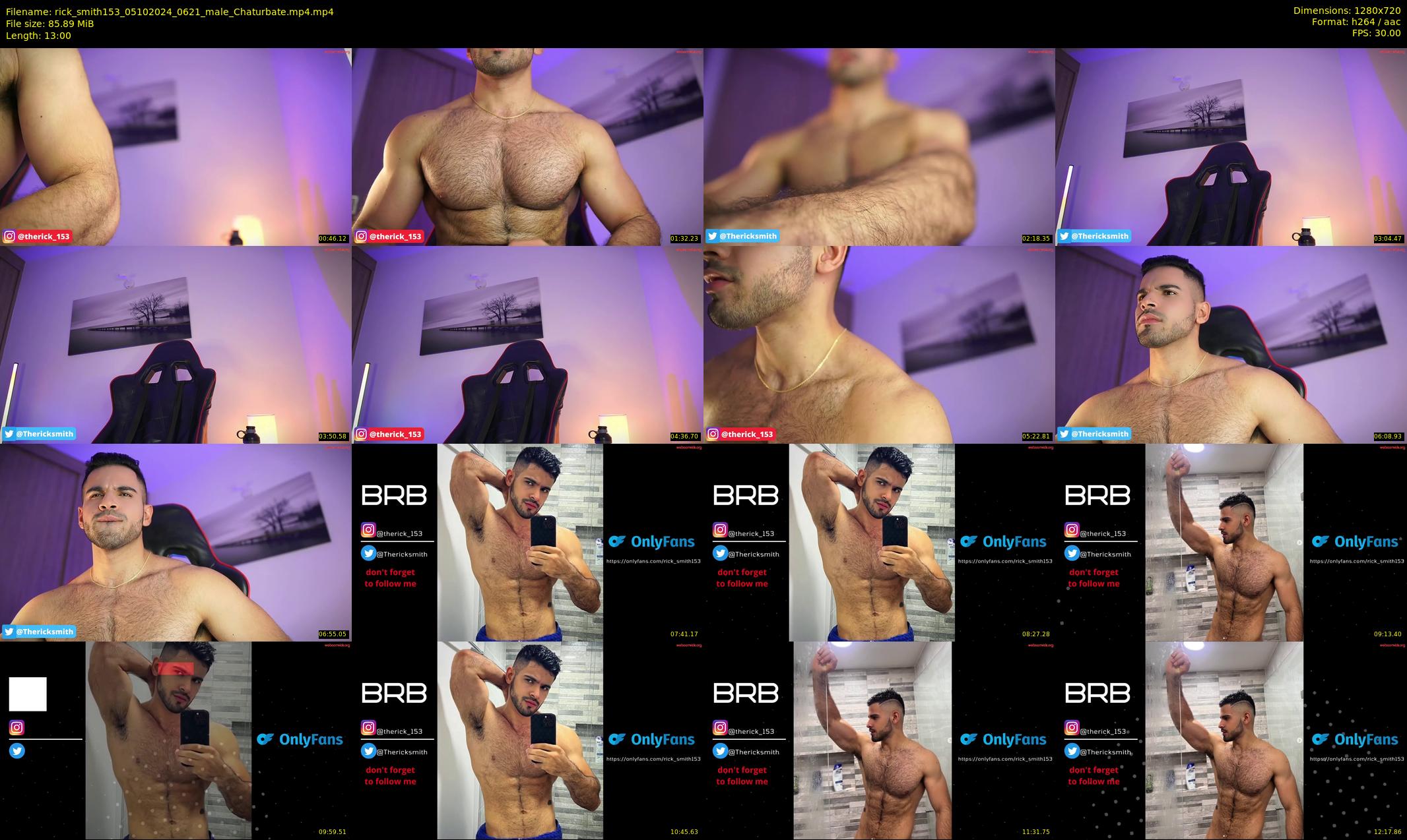rick_smith153 — 13 minute Chaturbate male cam show recording, 720p, Oct 5, 2024