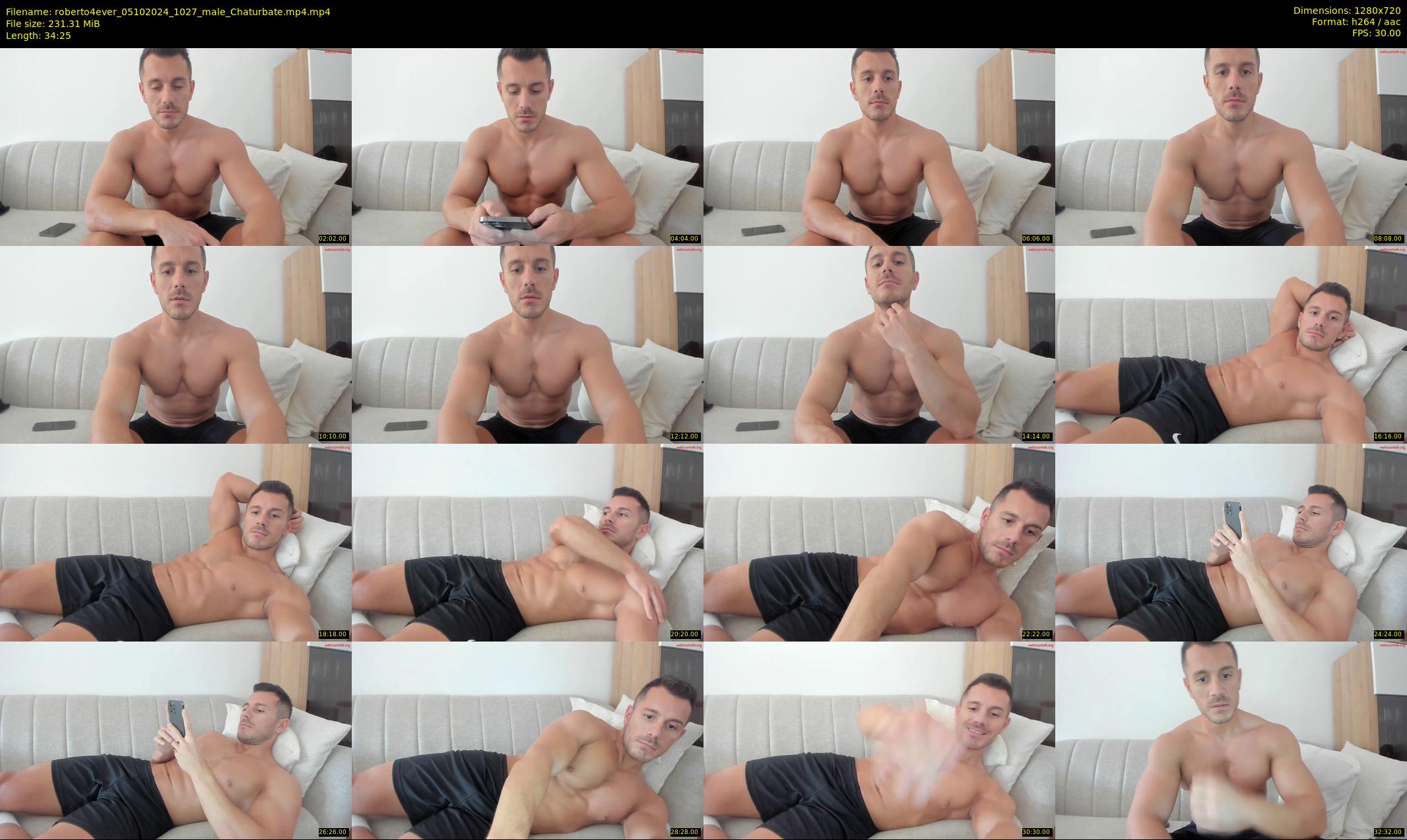 roberto4ever — 35 minute Chaturbate male cam show recording, 720p, Oct 5, 2024