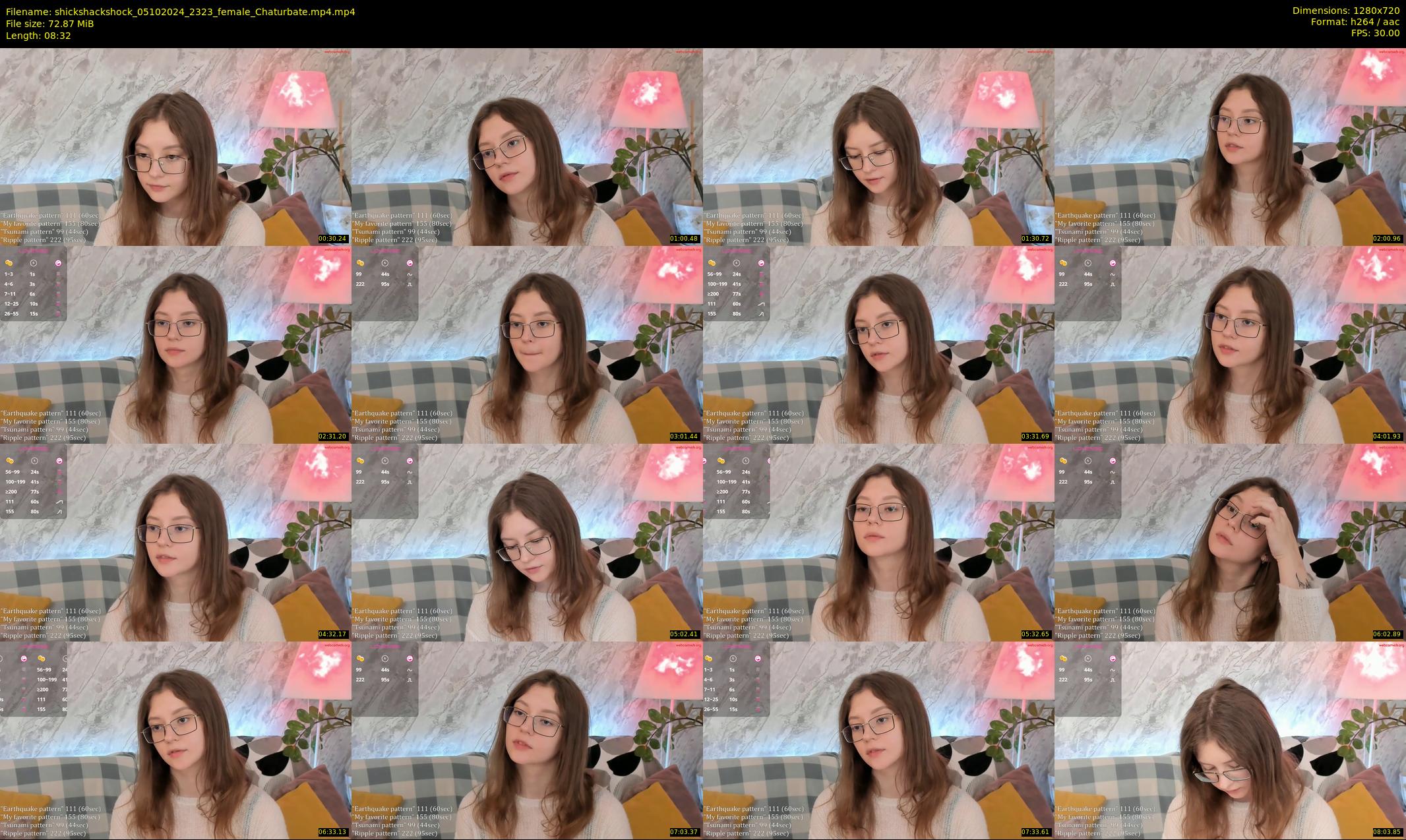 shickshackshock — 9 minute Chaturbate female cam show recording, 720p, Oct 5, 2024