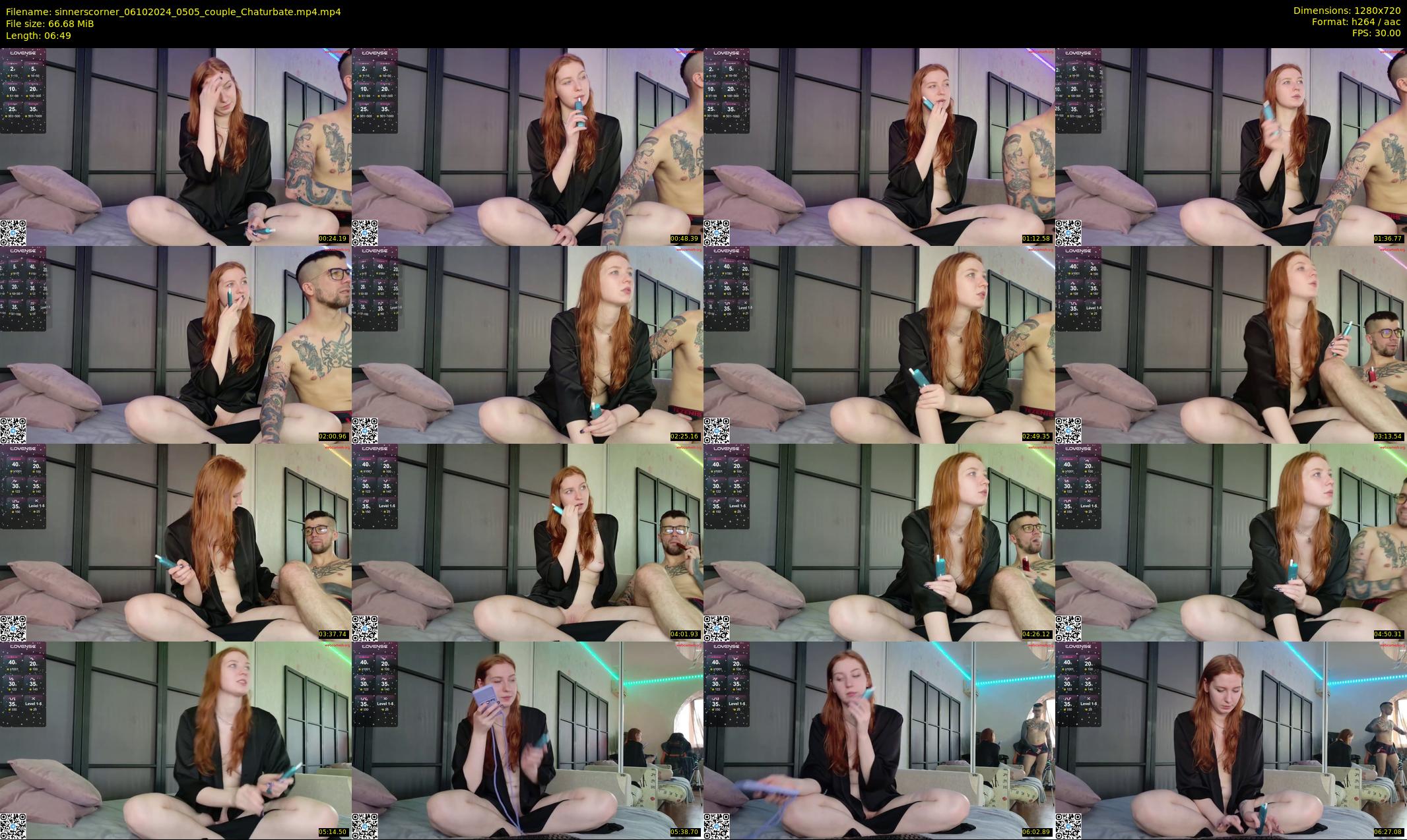 sinnerscorner — 7 minute Chaturbate couple cam show recording, 720p, Oct 6, 2024