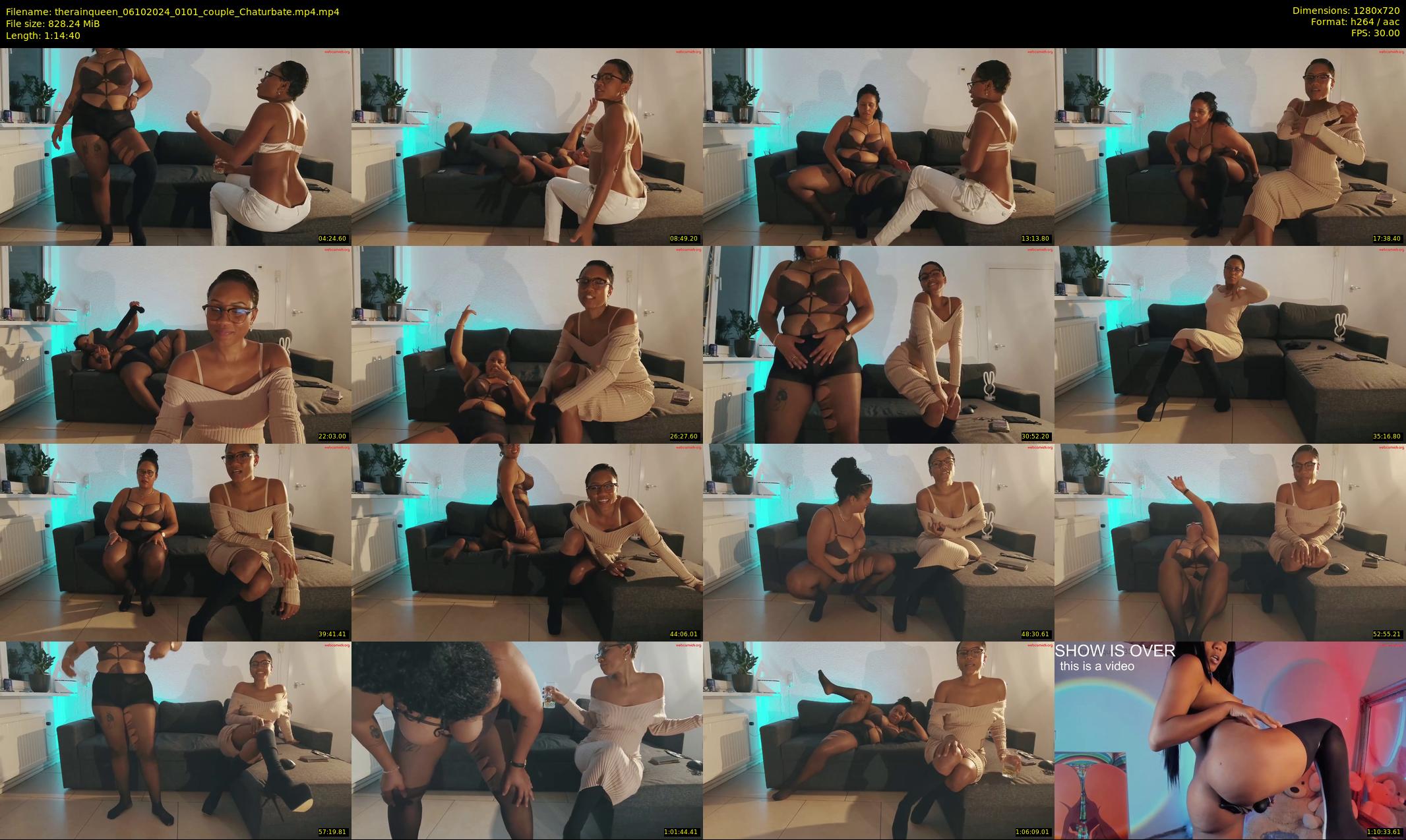 therainqueen — 75 minute Chaturbate female cam show recording, 720p, Oct 6, 2024
