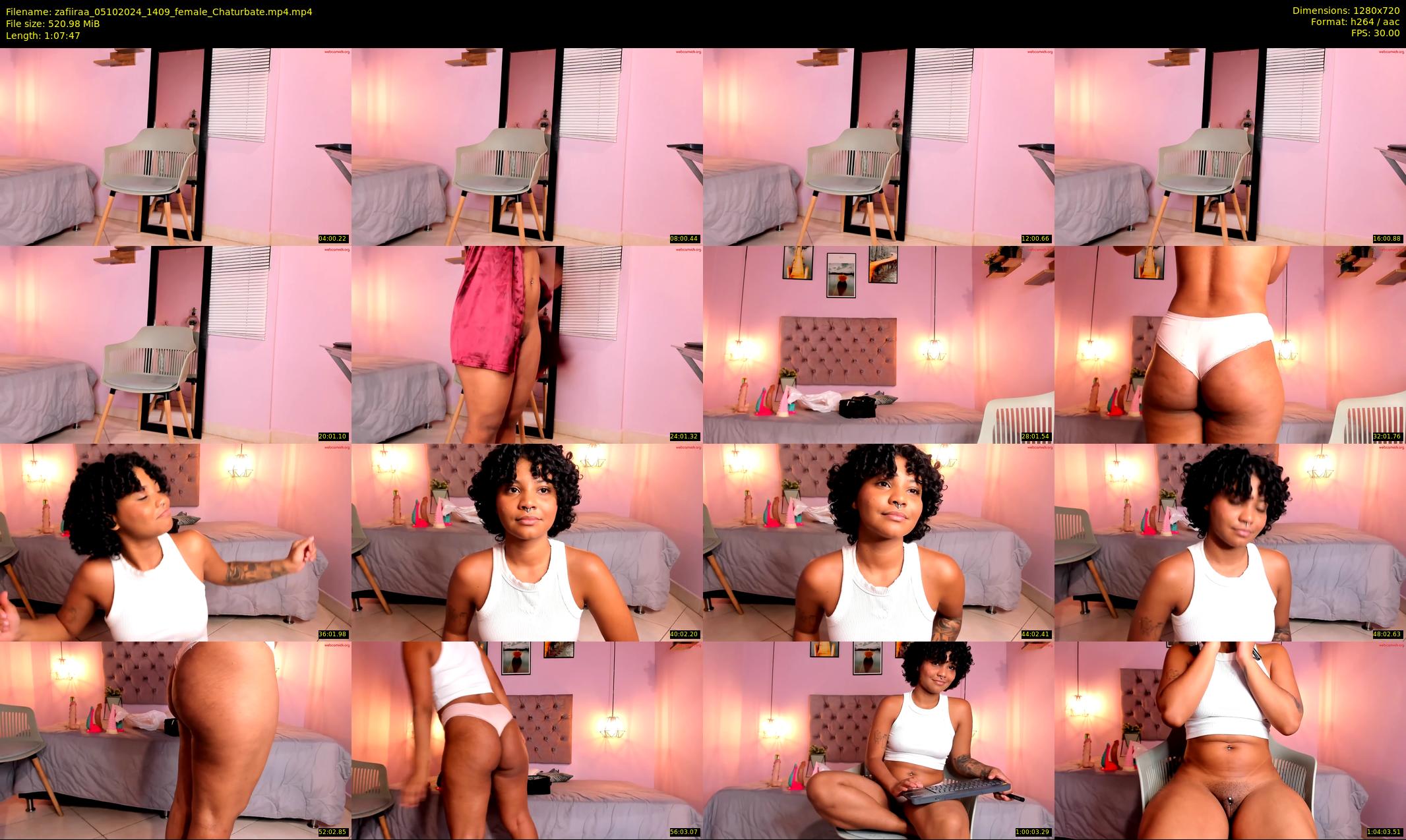 zafiiraa — 68 minute Chaturbate female cam show recording, 720p, Oct 5, 2024