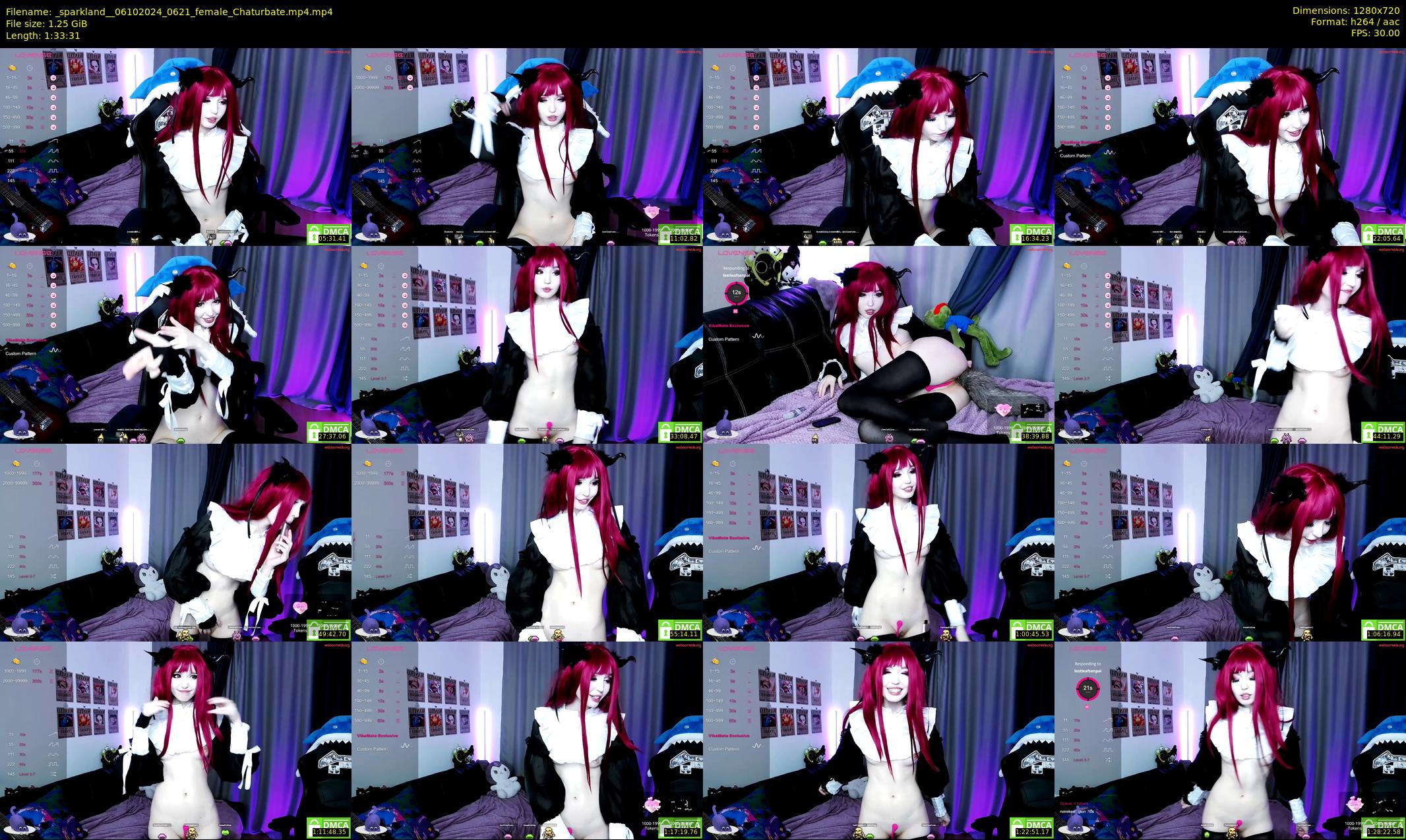 _sparkland_ — 94 minute Chaturbate female cam show recording, 720p, Oct 6, 2024